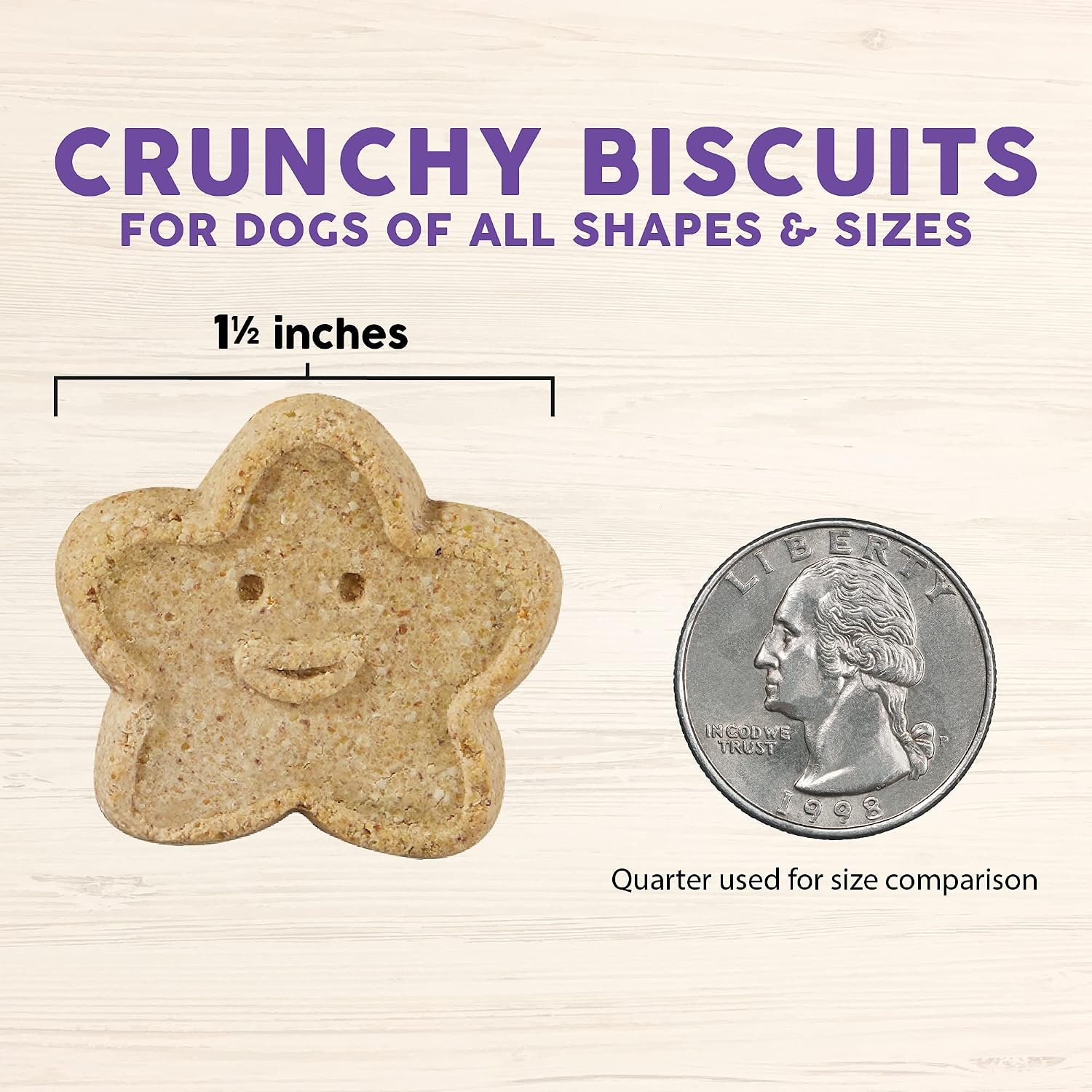 Cloud Star Wag More Bark Less - Dog Treats - Crunchy Biscuits - Grain Free Assorted Flavors - 14 oz Box