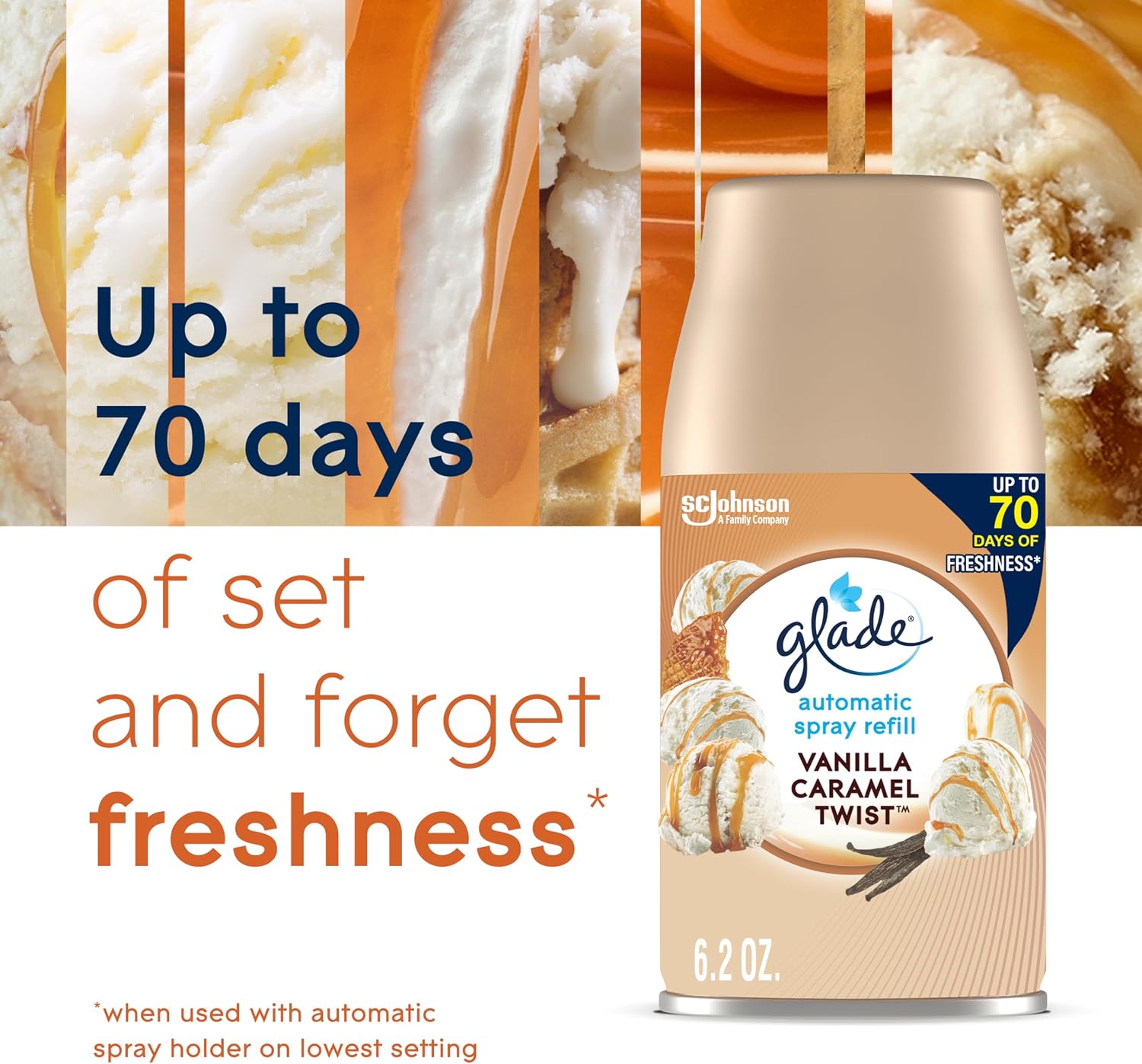Glade Automatic Spray Refill, Air Freshener for Home and Bathroom, Cashmere Woods, 6.2 Oz
