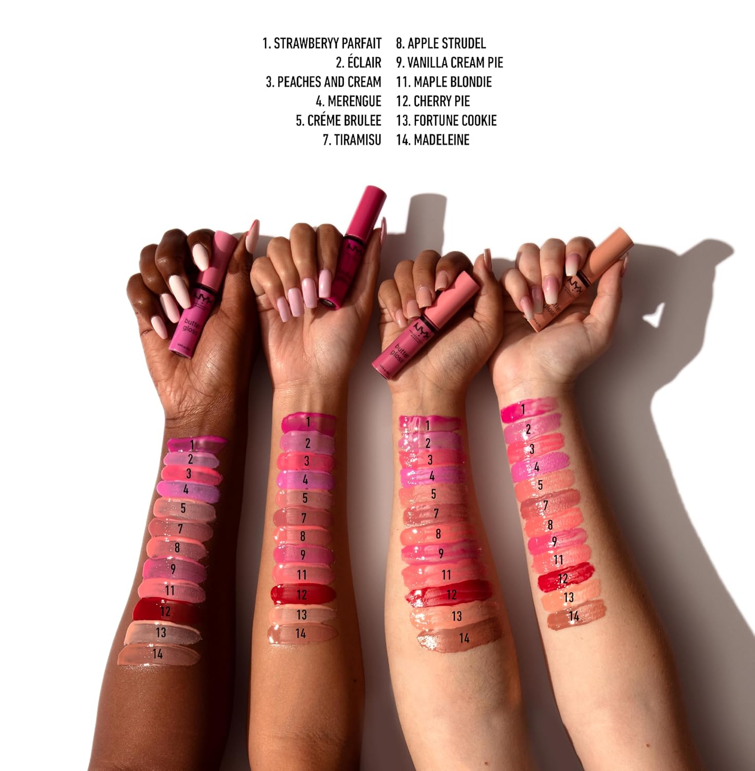 NYX PROFESSIONAL MAKEUP Butter Gloss, Non-Sticky Lip Gloss - Praline (Deep Nude)