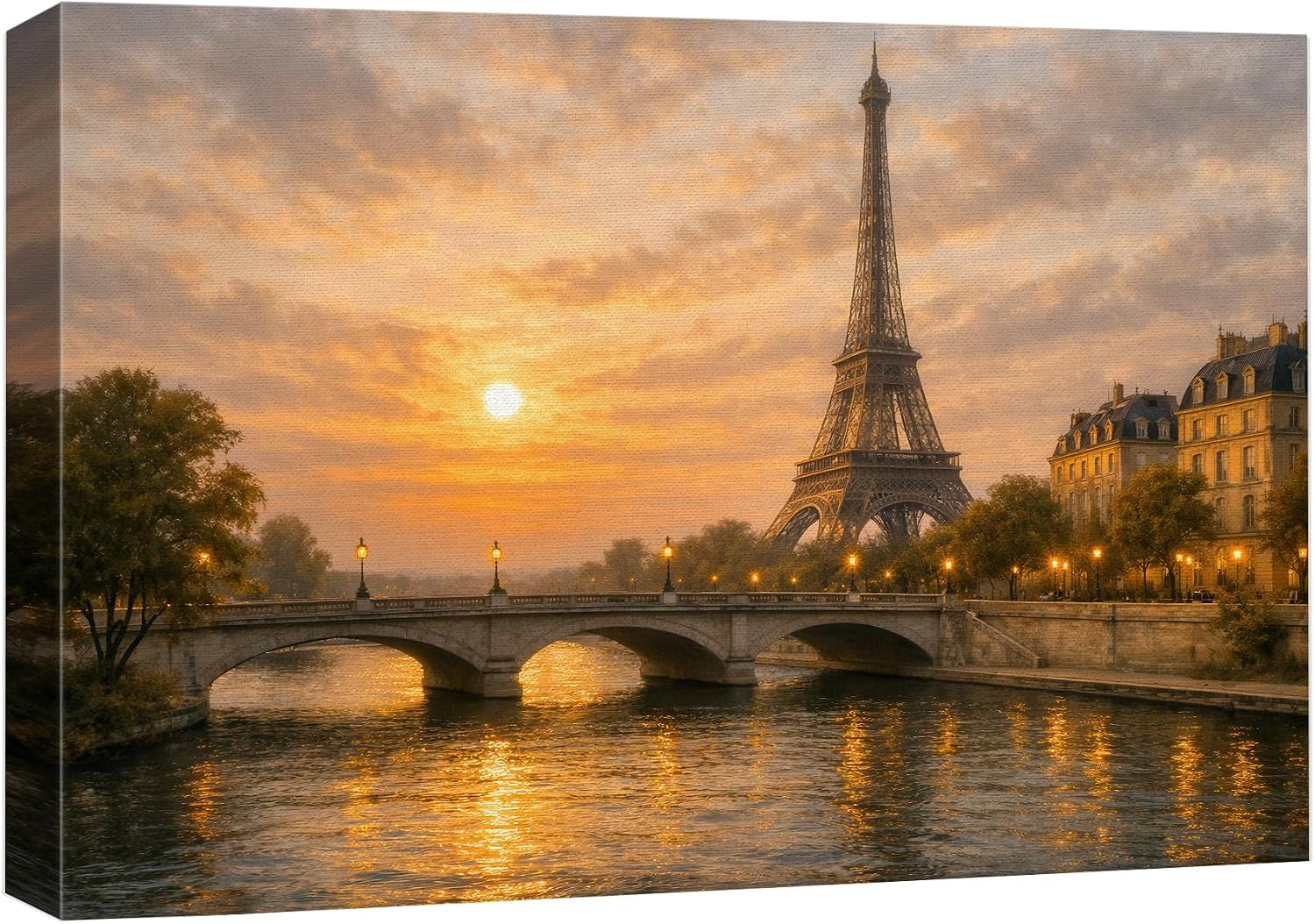 wall26 Canvas Print Wall Art Gran Canal with Basilica Santa Maria in Venice, Italy Nature Wilderness Photography Modern Art Scenic Colorful Multicolor for Living Room, Bedroom, Office - 12"x18"