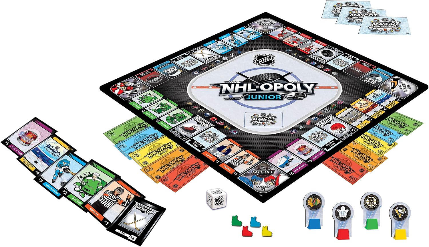 MasterPieces NHL Opoly Junior Board Game, For 2-4 Players, Ages 6+