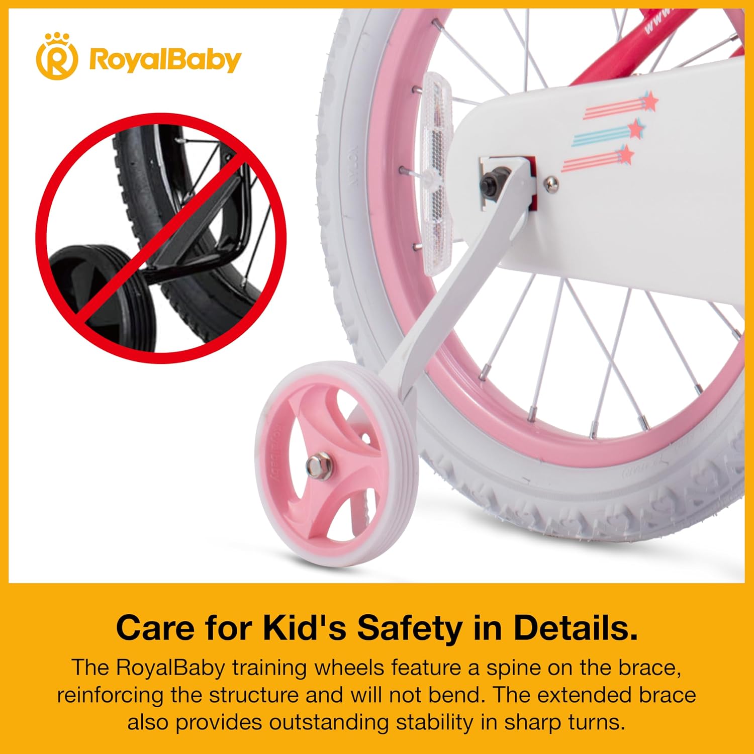 RoyalBaby Girls Bike Classic & EZ Kids Bike, Balance and Pedal Bicycle, 12 14 16 18 20 Inch Toddlers to Big Kids 3-10 Years