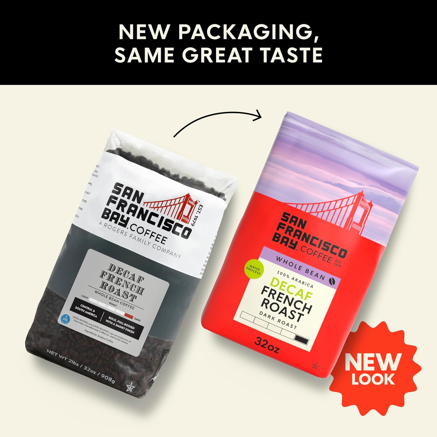 San Francisco Bay Coffee French Roast Whole Bean Coffee, 2 lb bag
