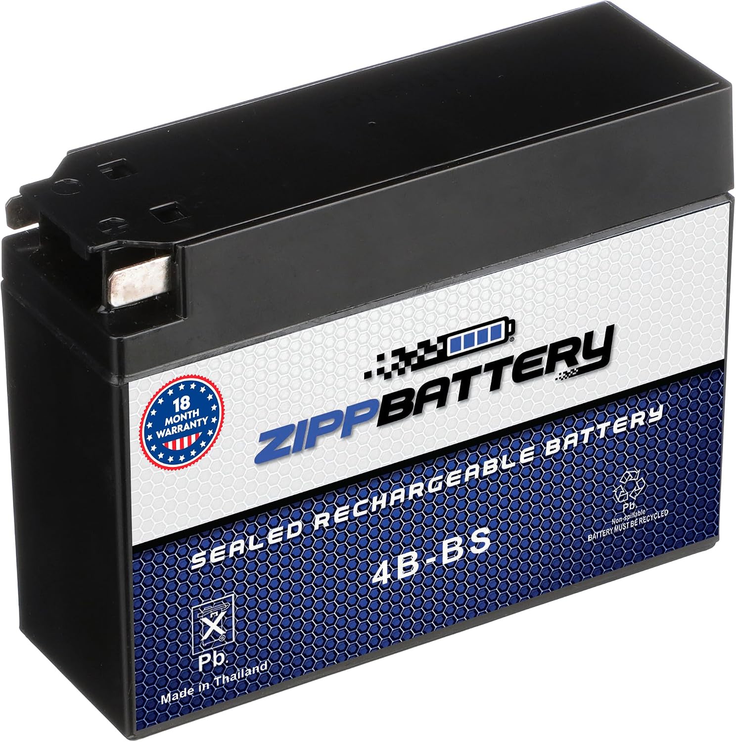 ZIPPBATTERY YTX30L-BS 12V 385 CCA AGM – Maintenance-Free 30Ah Battery for Harley, ATV, UTV, Jet Ski – T3 Nut & Bolt Terminal – Fits Harley Road King, Polaris Sportsman 850, Can-Am Outlander