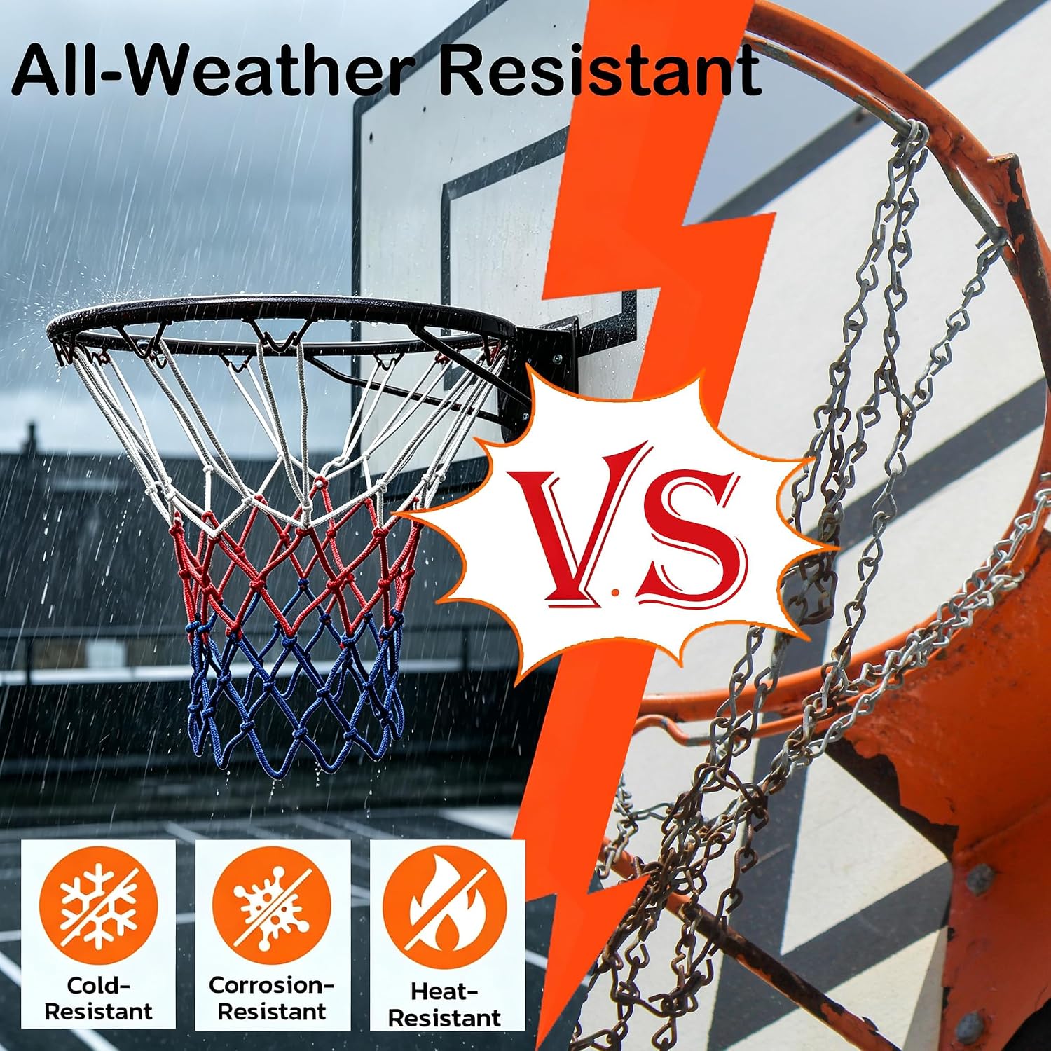 Rakon 18" Solid Replacement Basketball Rim