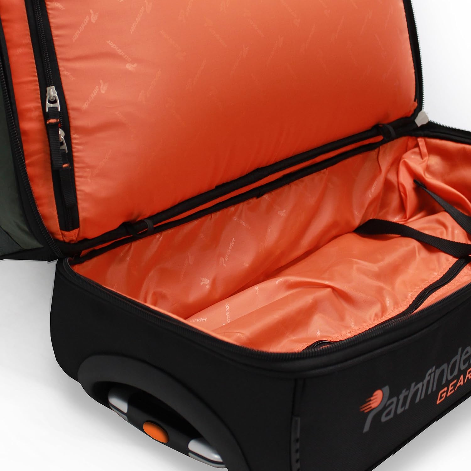 Pathfinder Gear 26 Inch Rolling Drop Bottom Duffel, Black, One Size