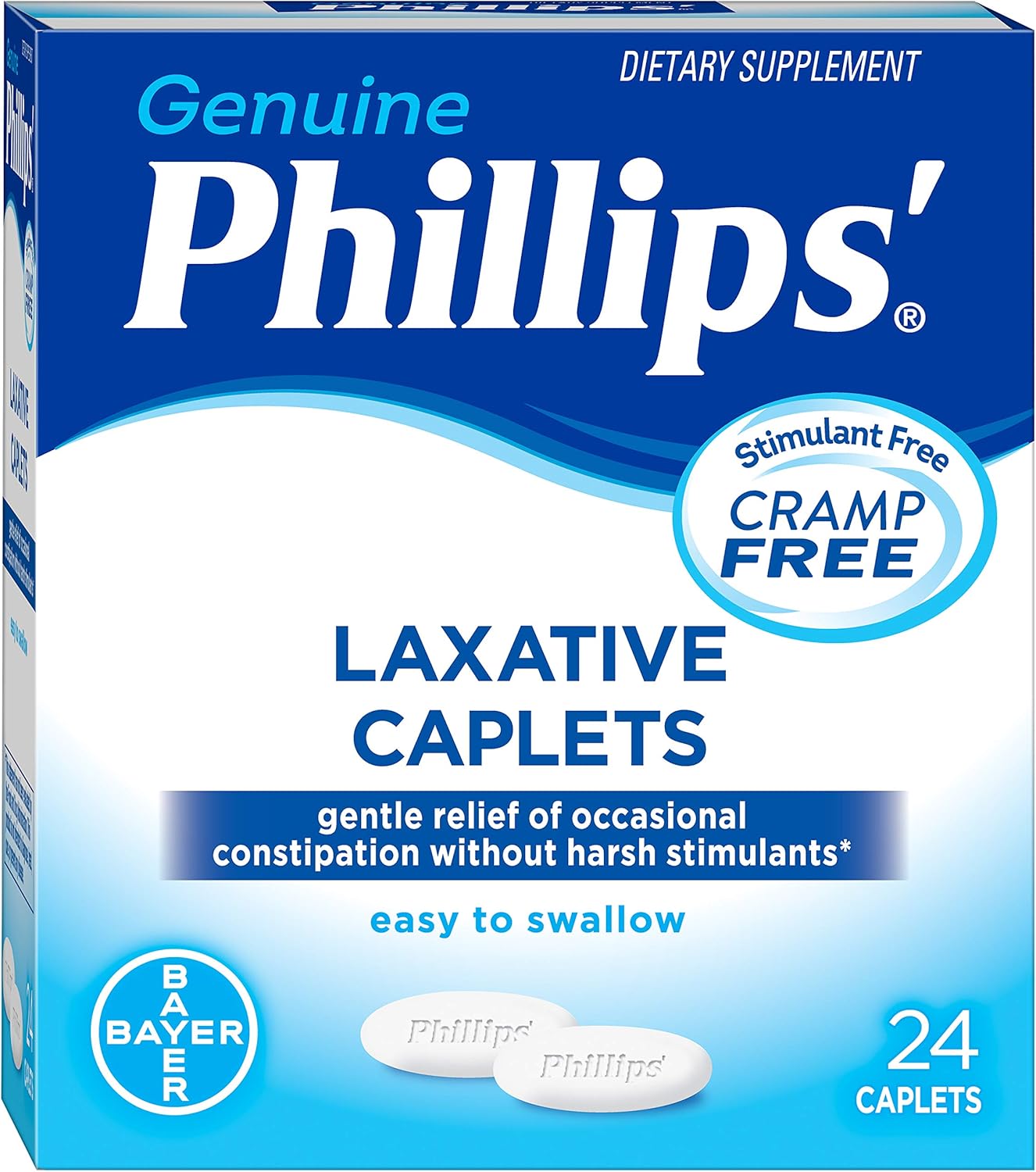 Phillips' Laxative Easy-To-Swallow Caplets, 55 Count