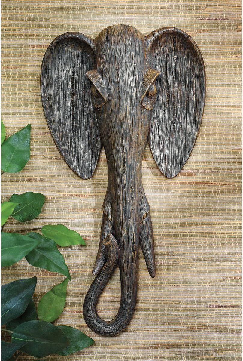 Design Toscano Animal Mask of the Savannah Wall Sculpture: Giraffe