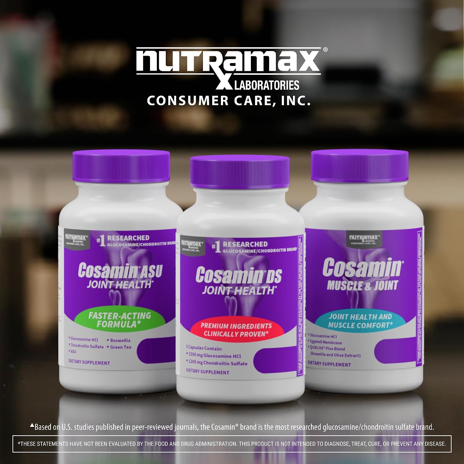 Nutramax Cosamin DS Joint Supplement, Glucosamine Chondroitin, 180 Capsules