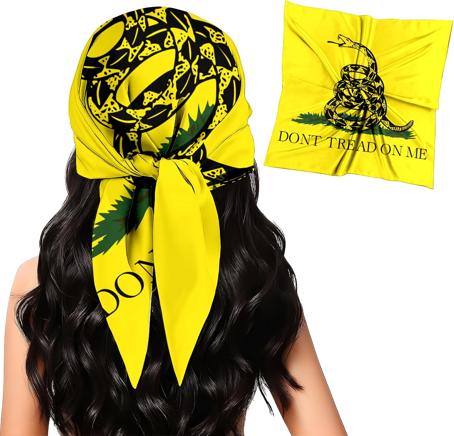 Fashion Bandana Women,Flag Silk Scarf,27.5x27.5 Large Square bandanas,Satin Hair for Sleeping,Travel,for Gift