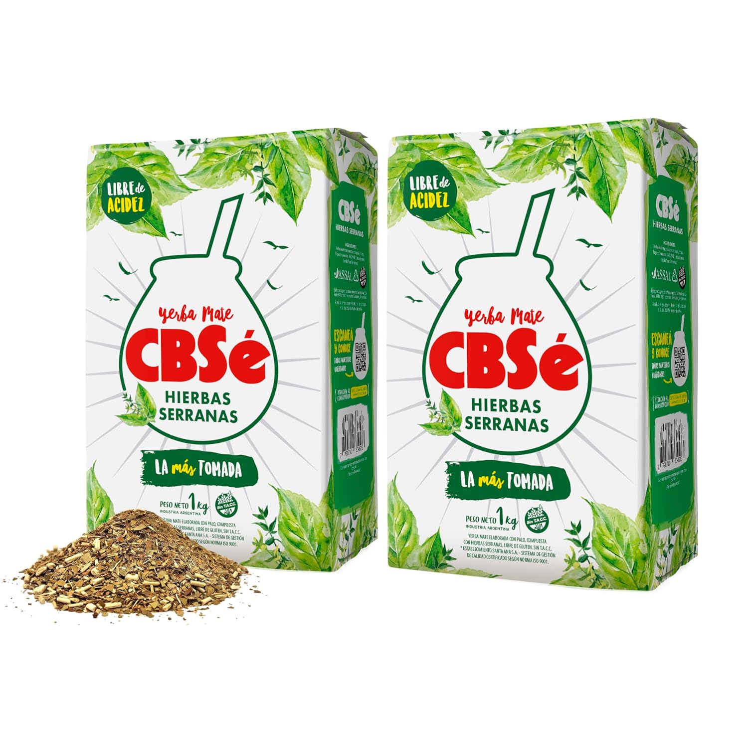 CBSe Hierbas Serranas Yerba Mate Herbal Tea – Loose Leaf, Mountain Herb Blend with Pennyroyal, Peppermint & Mint