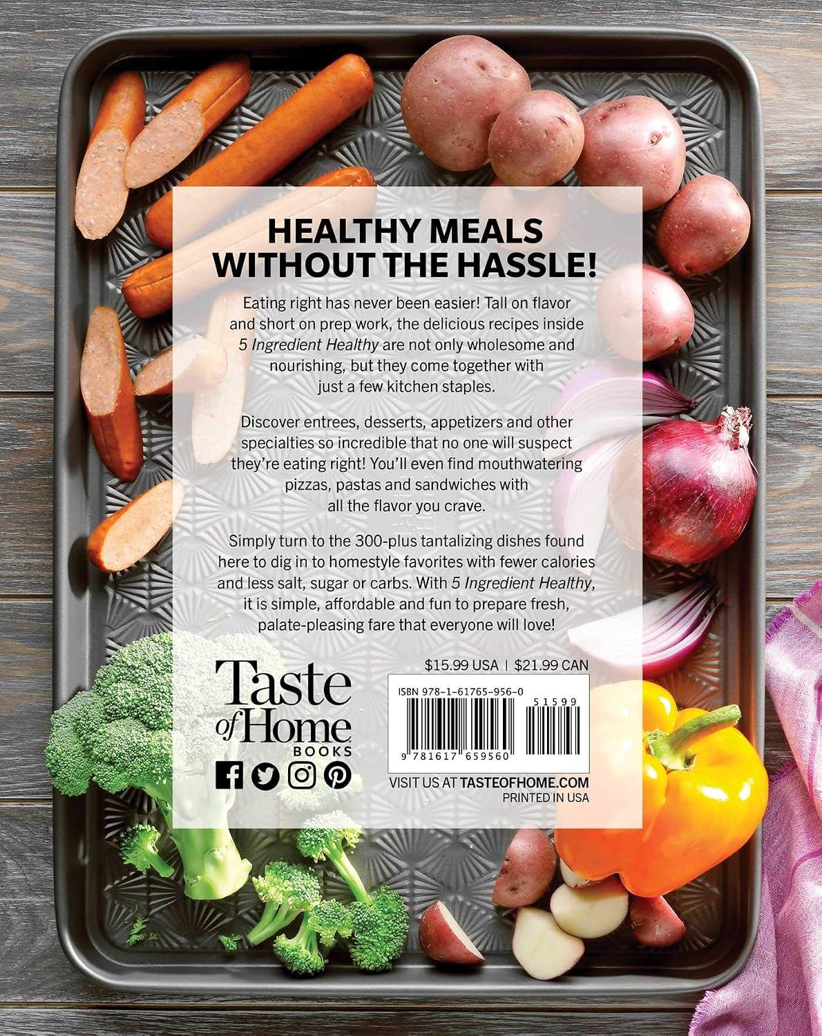 Taste of Home 5 Ingredient Healthy Cookbook: Quick and Delicious Recipes for Every Meal