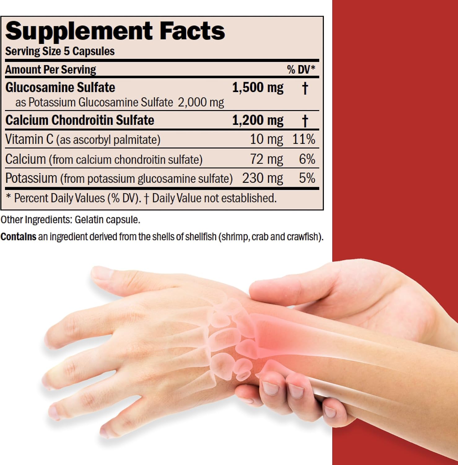 ANDREW LESSMAN Glucosamine 1500 Chondroitin 1200-75 Capsules