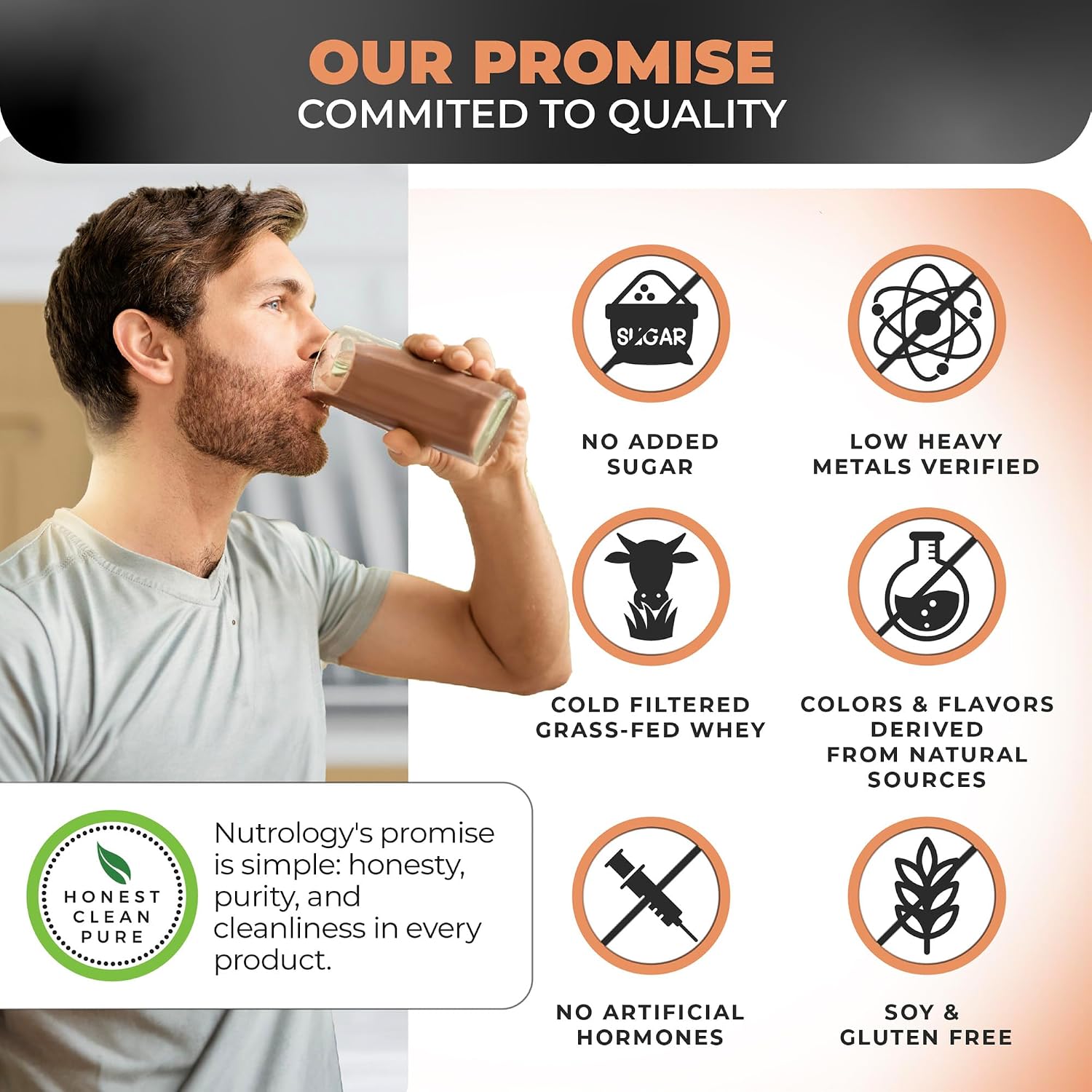 TRIPACT Protein Powder Vanilla Latte Cinnamon - 40 Servings | 7-in-1 Meal Replacement, Grass Fed Whey Protein, Pea Protein, Rice Protein, Greens Blend, Recovery Support