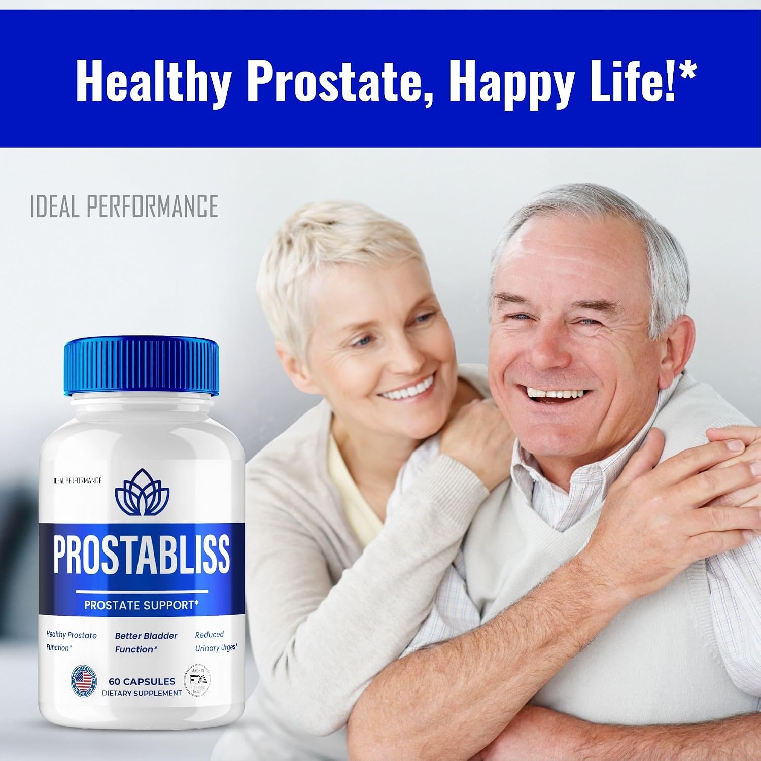 ProstaBliss Prostate Capsules - Official ProstaBliss Supplement Pills - Maximum Strength, All Natural Formula Support Prostate Health
