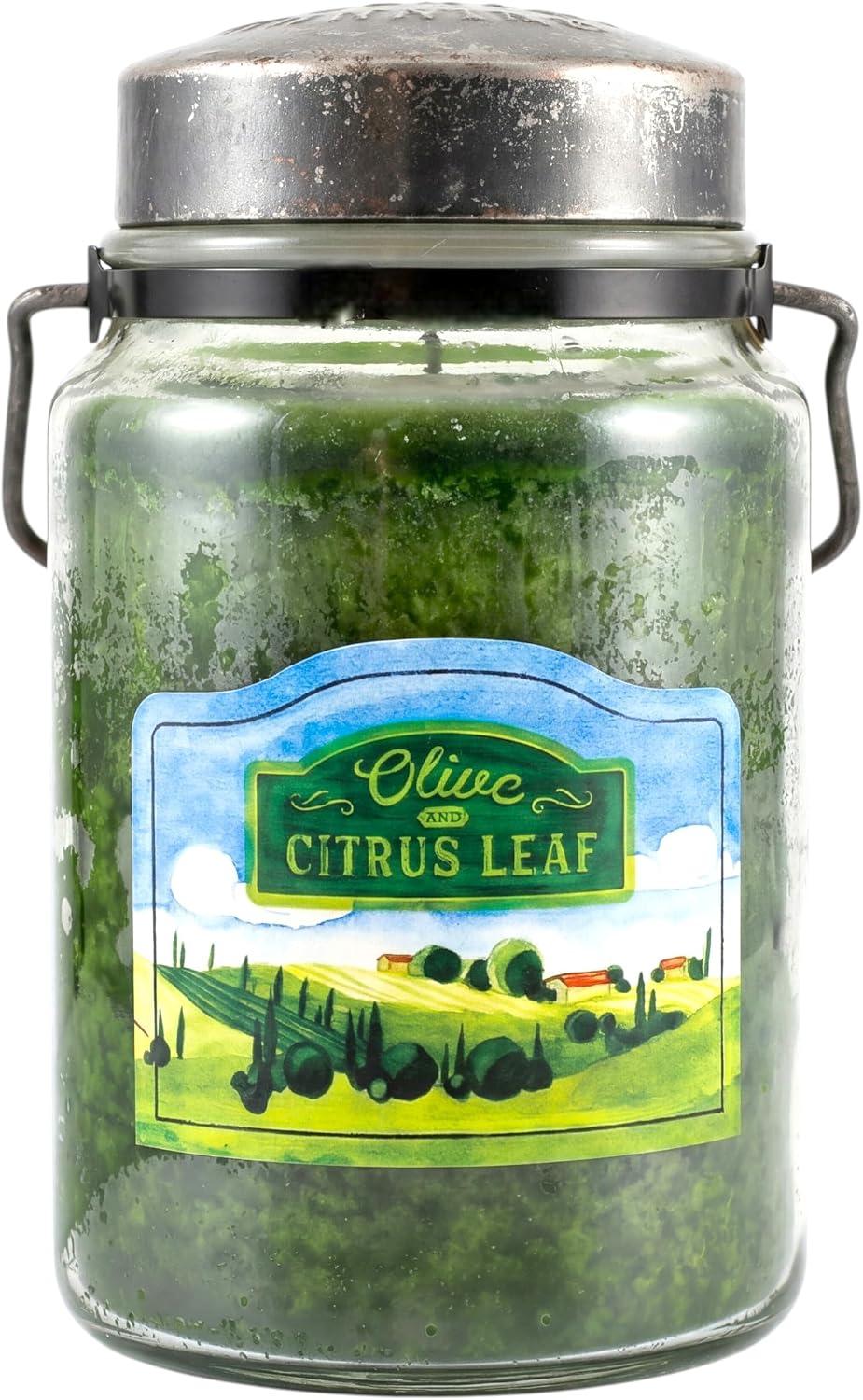 McCall’s Candles | Hot Buttered Rum | 26 oz Scented Candle | USA-Poured | Vintage Rustic Jar with Carrying Handle | Warm Buttery Spiced Rum Fragrance