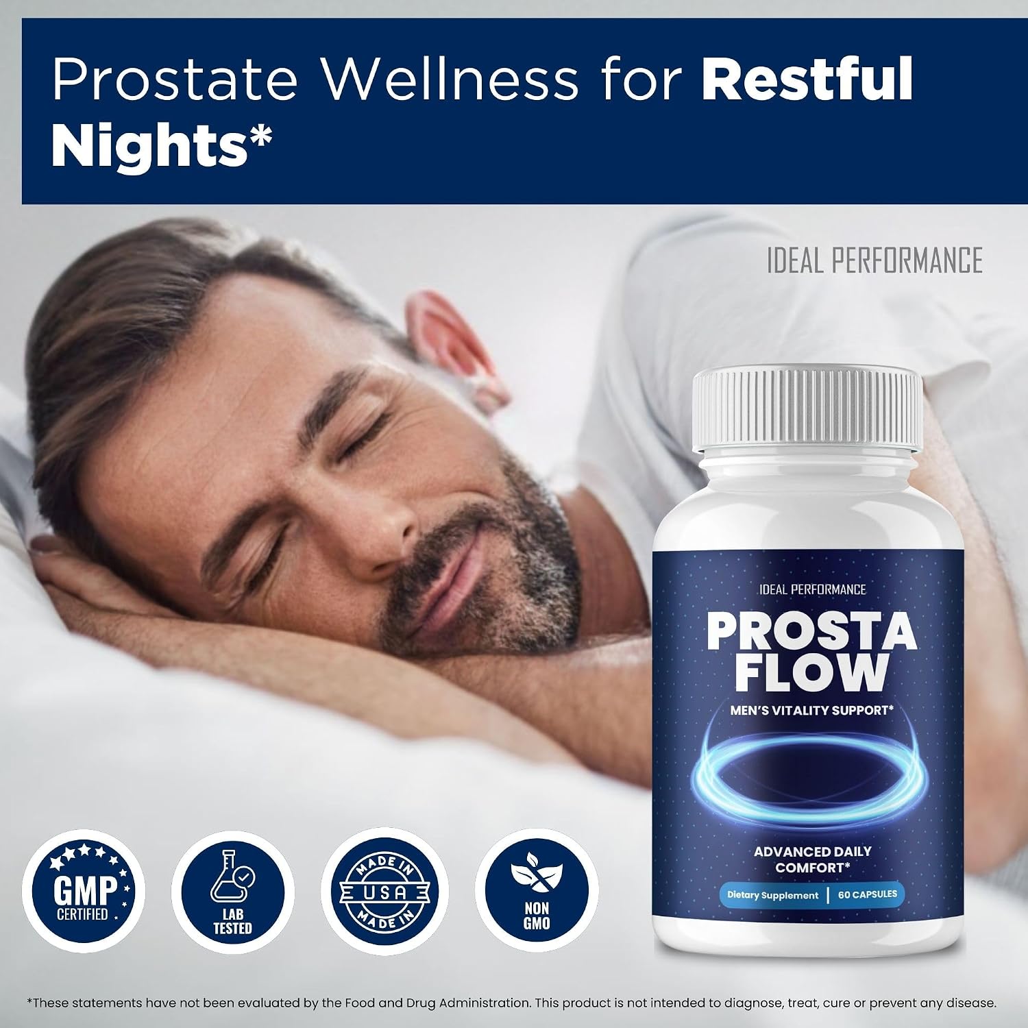 Prosta Flow Capsules - Official ProstaFlow for Men Supplement Pills - Maximum Strength, All Natural for Daily Wellness & Comfort