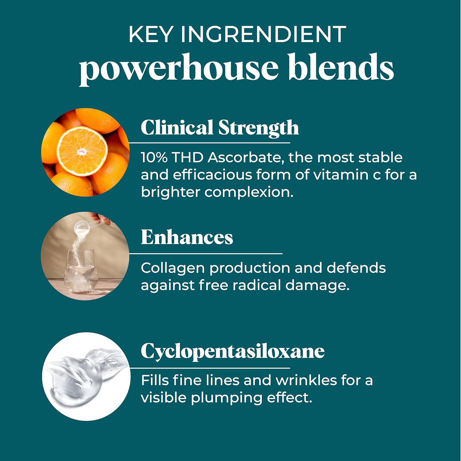 VI Derm Vitamin C Brightening Concentrate – Age-Defying Face Formula with 10% THD Ascorbate, Support for Dark Spots, Uneven Skin Tone