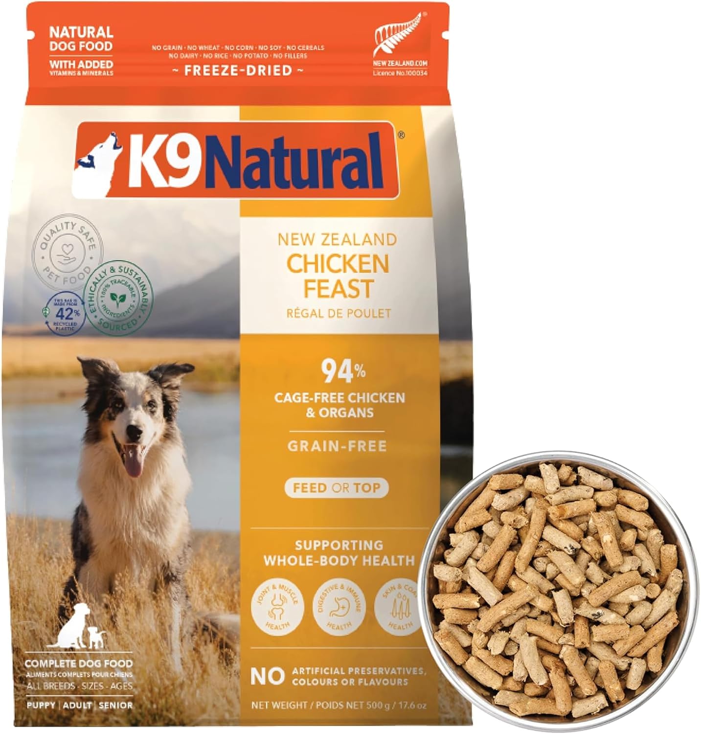 K9 Natural - Freeze Dried High Protein Grain-Free Dog Food Or Topper