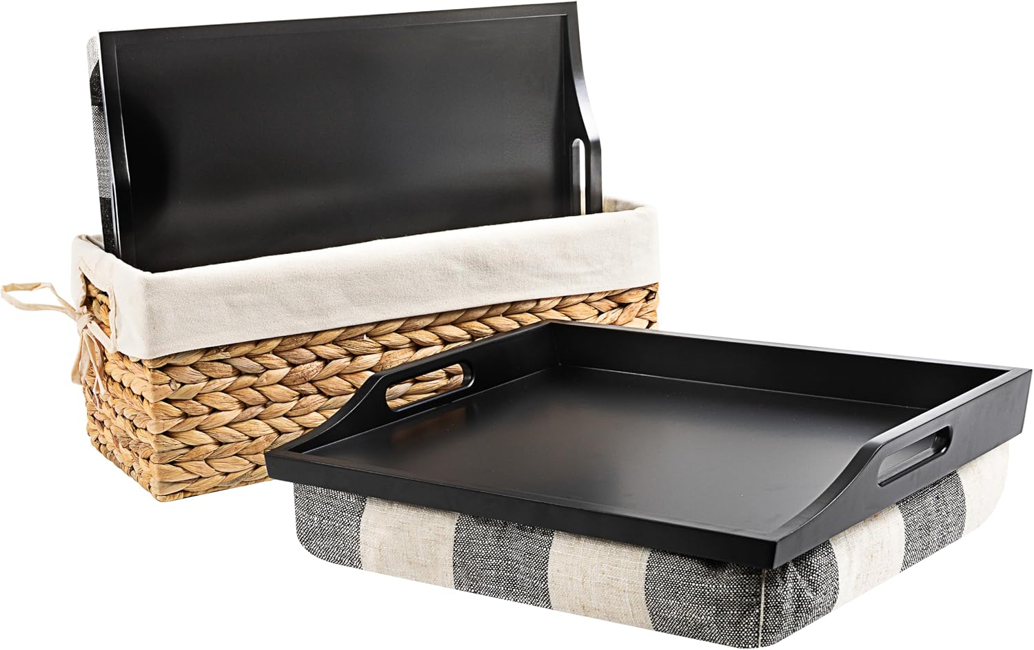 ROSSIE HOME Wood Lap Tray – Natural Acacia, Fits 15.6” Laptops