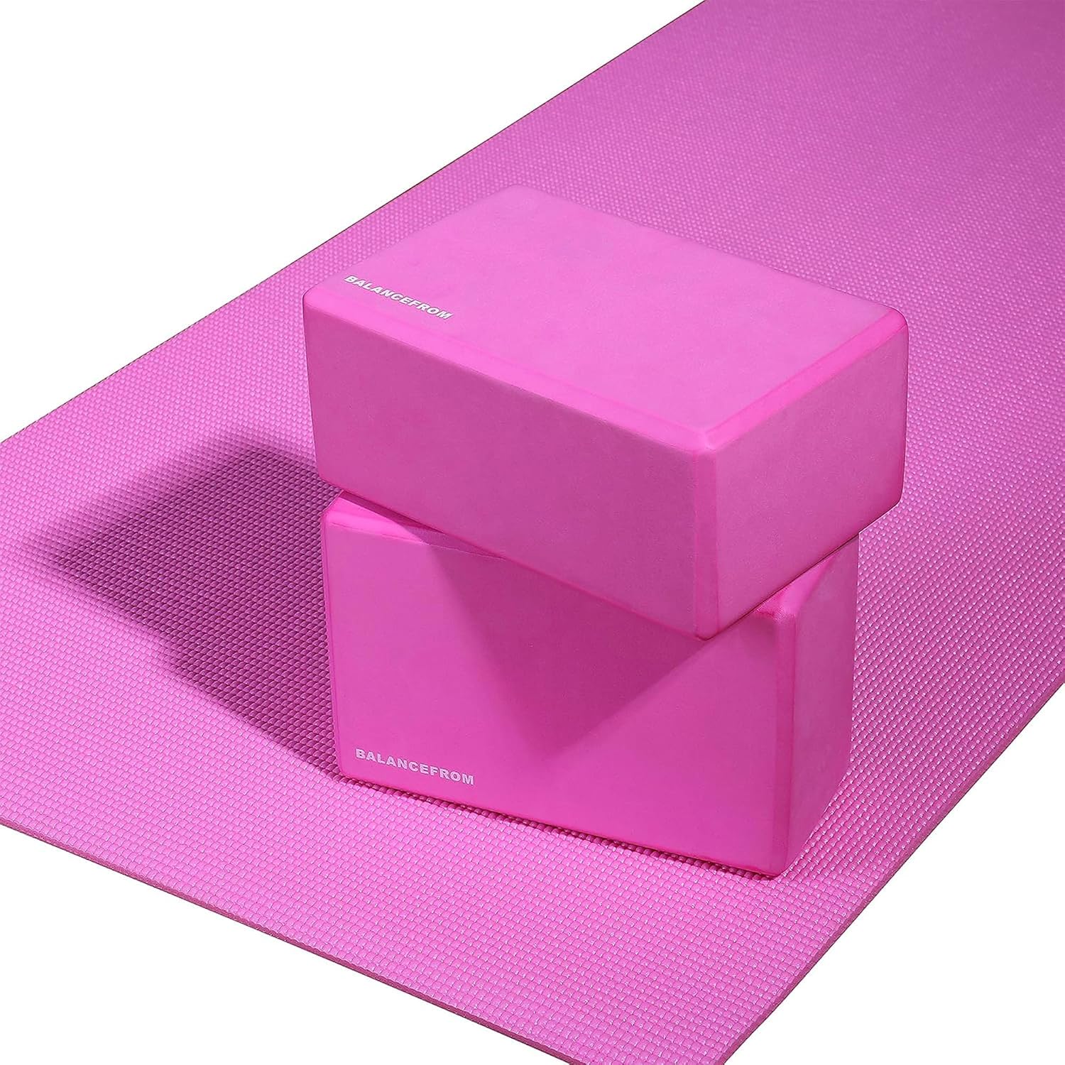 Fitvids All Purpose 1/4-Inch High Density Anti-Tear Exercise Yoga Mat with Carrying Strap, Multiple Colors