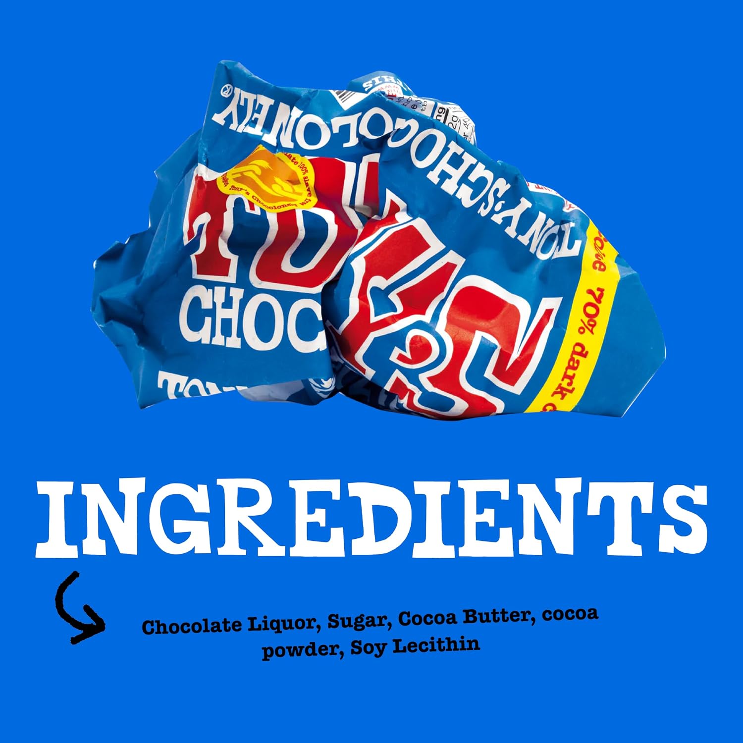 Tony's Chocolonely 42% Dark Milk Chocolate Bar with Pretzel & Toffee - Dark Milk Chocolate, Pretzel & Toffee Chunks, Belgium Chocolate