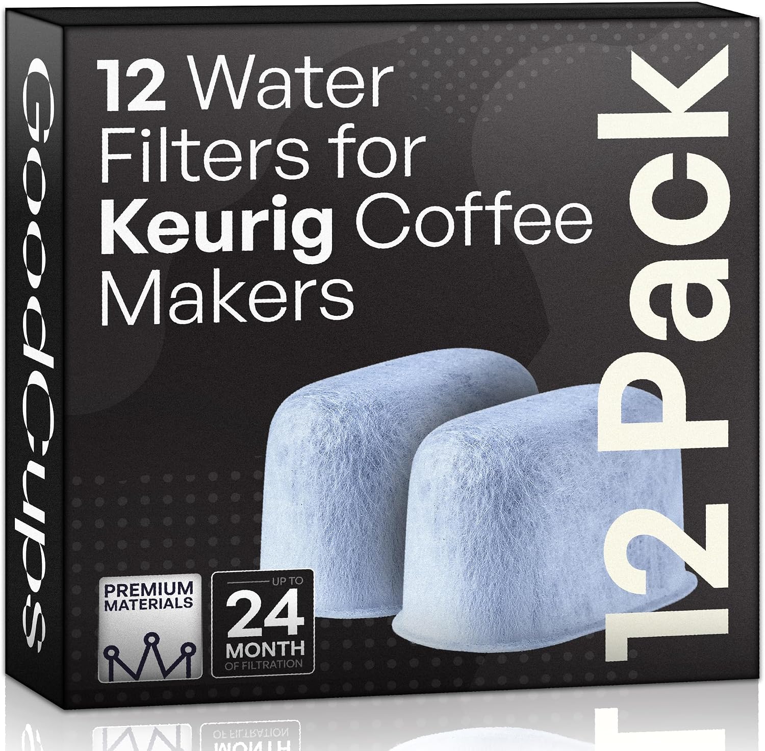 Keurig Filter Replacement - 6 Water Filters for Keurig K-Mini, K-Supreme, K-Slim, K-Express, K-Classic, K-Duo, K-Duo Hot & Iced, K-Elite, K-Select, K-Cafe, K-Compact, 2.0 and 1.0 Brewers