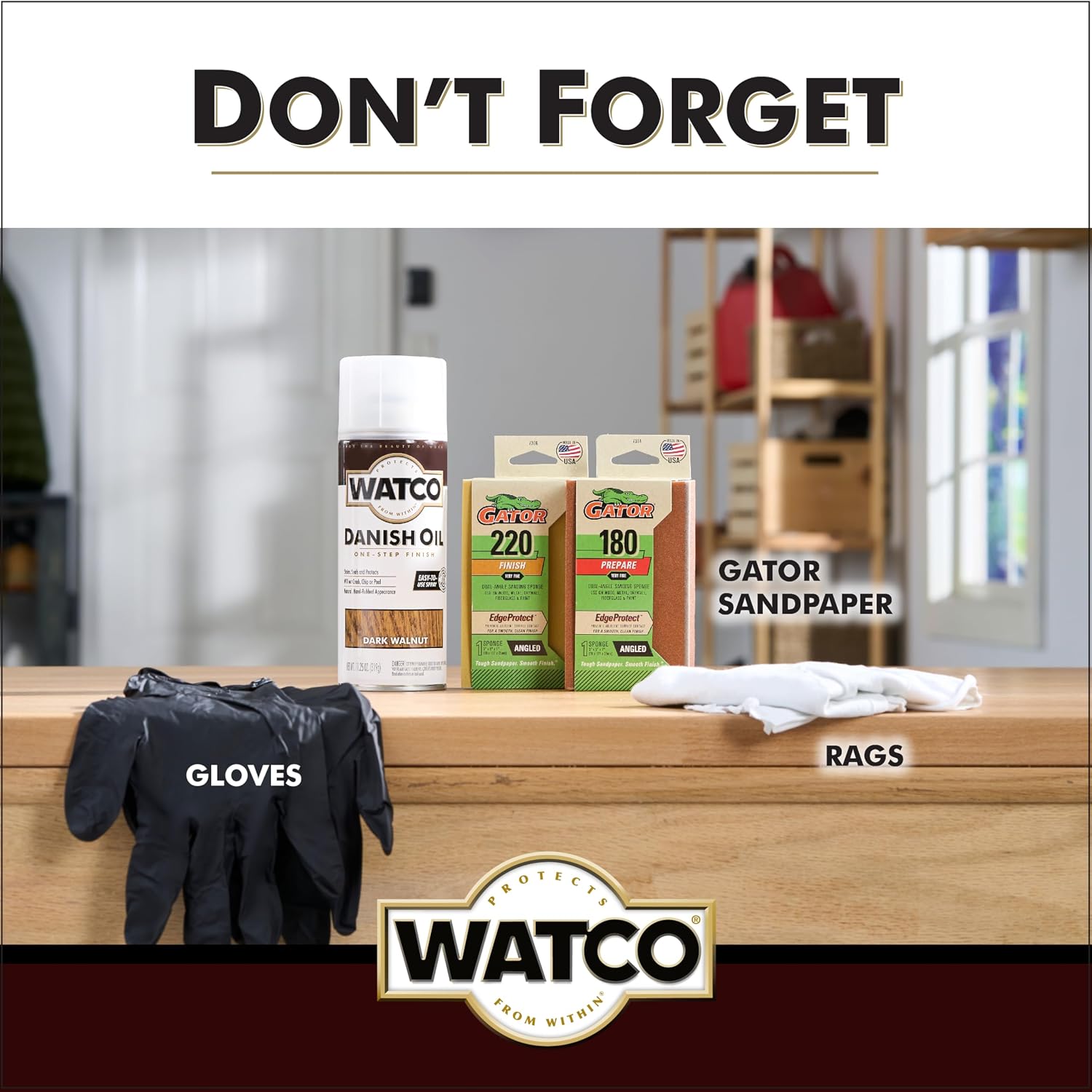 Watco 65351 Danish Oil Wood Finish, Pint, Black Walnut