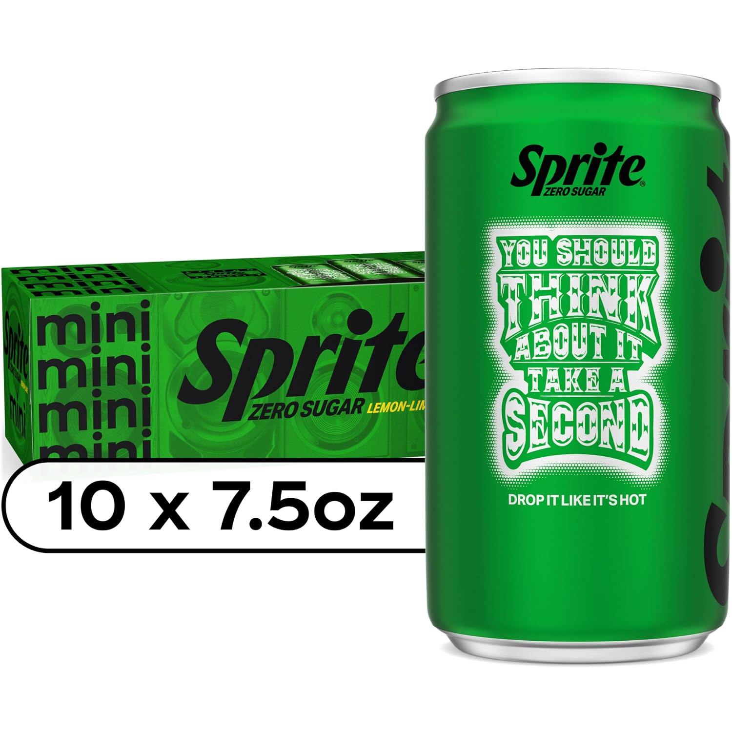Sprite Lemon-Lime Caffeine-Free Soda Soft Drink Cans, 12 fl oz, 12 Pack | Fridge pack, naturally flavored soft drink, carbonated