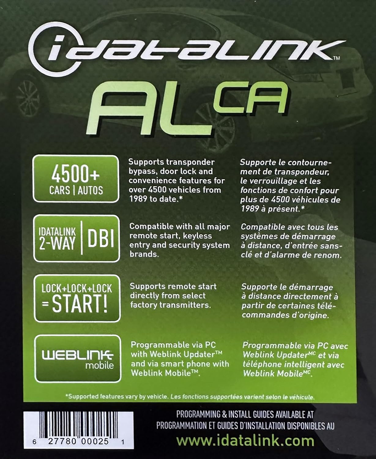 IdataLink ADS-ALCA Multi-Platform Immobilizer Bypass - Remote Start and Databus Interfuse (ADSALCA) - A bypass module is a piece of hardware that