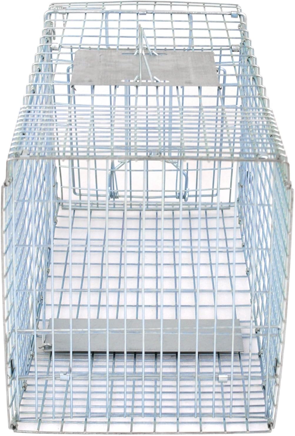 24" x 7.5" x 8" Small Live Animal Trap Steel Cage Catch and Release One Door Humane Rodent Cage Trap for Little Rabbits/Stray Cats/Squirrel/Skunk/Mink/Opossum Outdoor Animals