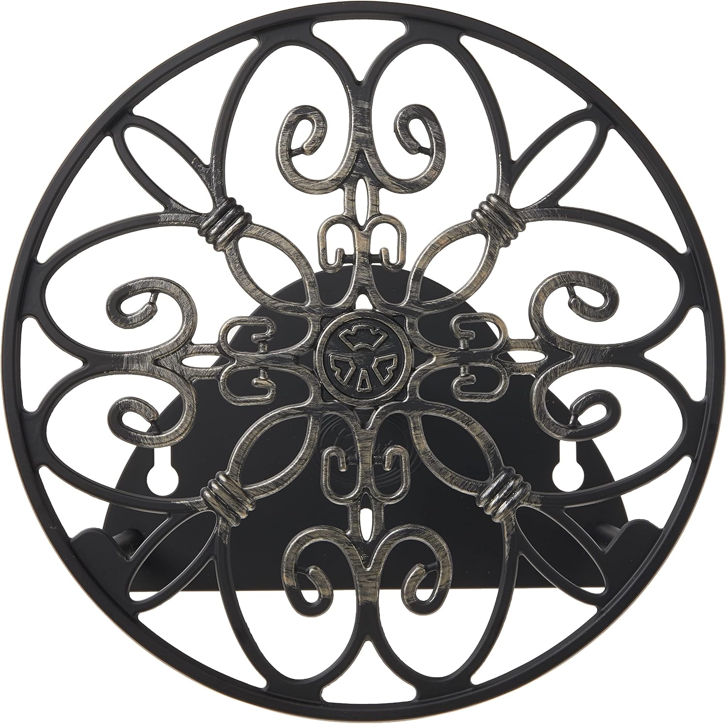 Liberty Garden Products 670 Wall Mounted Decorative Hose Butler, Holds 125-Feet of , Black