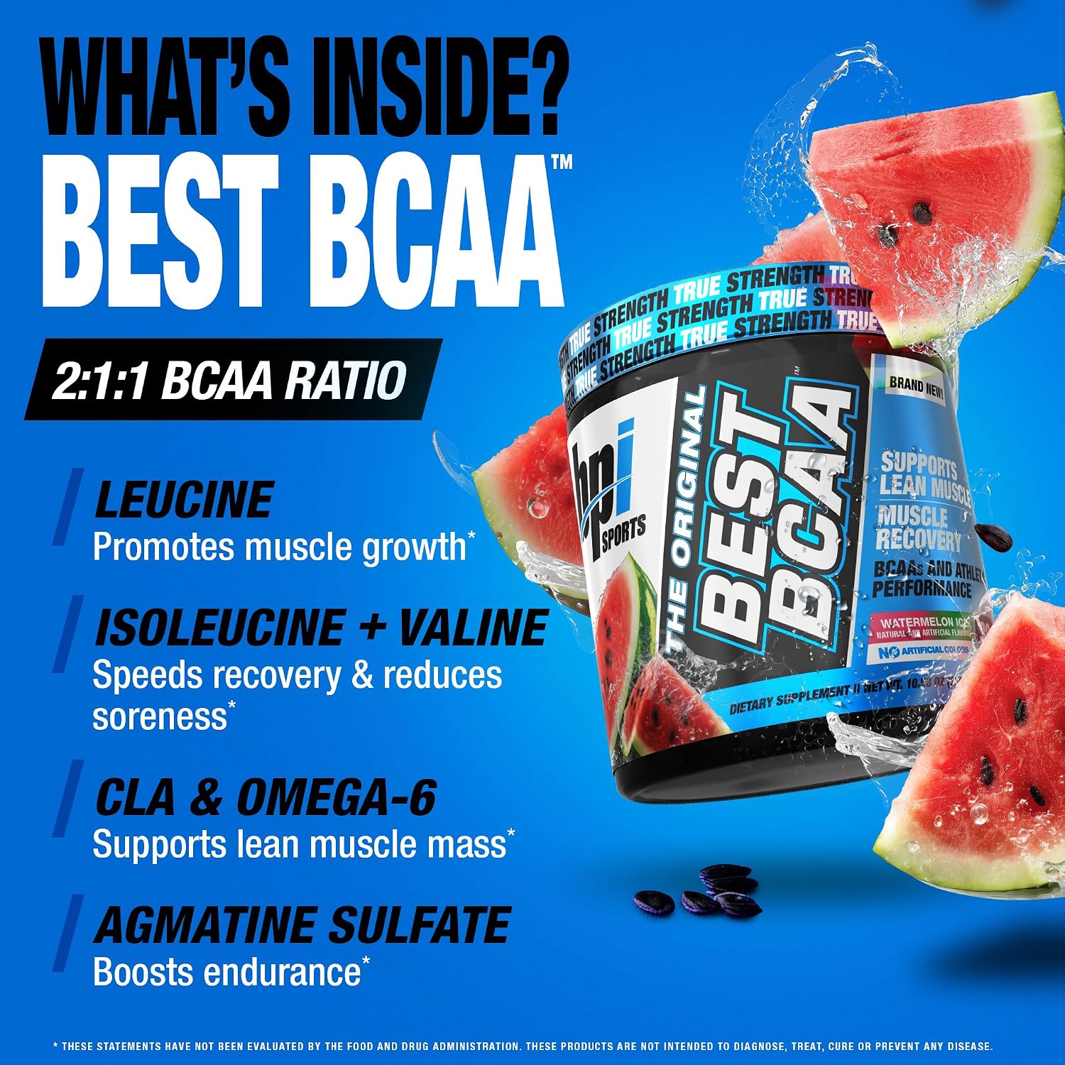 BPI Sports Best BCAA Powder – Muscle Recovery Support, Grape, 30 Servings