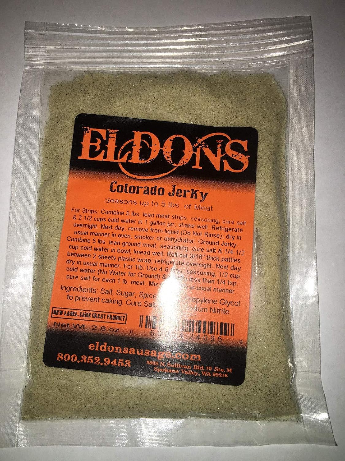 Jerky Seasoning Spice with Cure Seasons 5 Pounds Each - Your Choice of Flavor (Original)