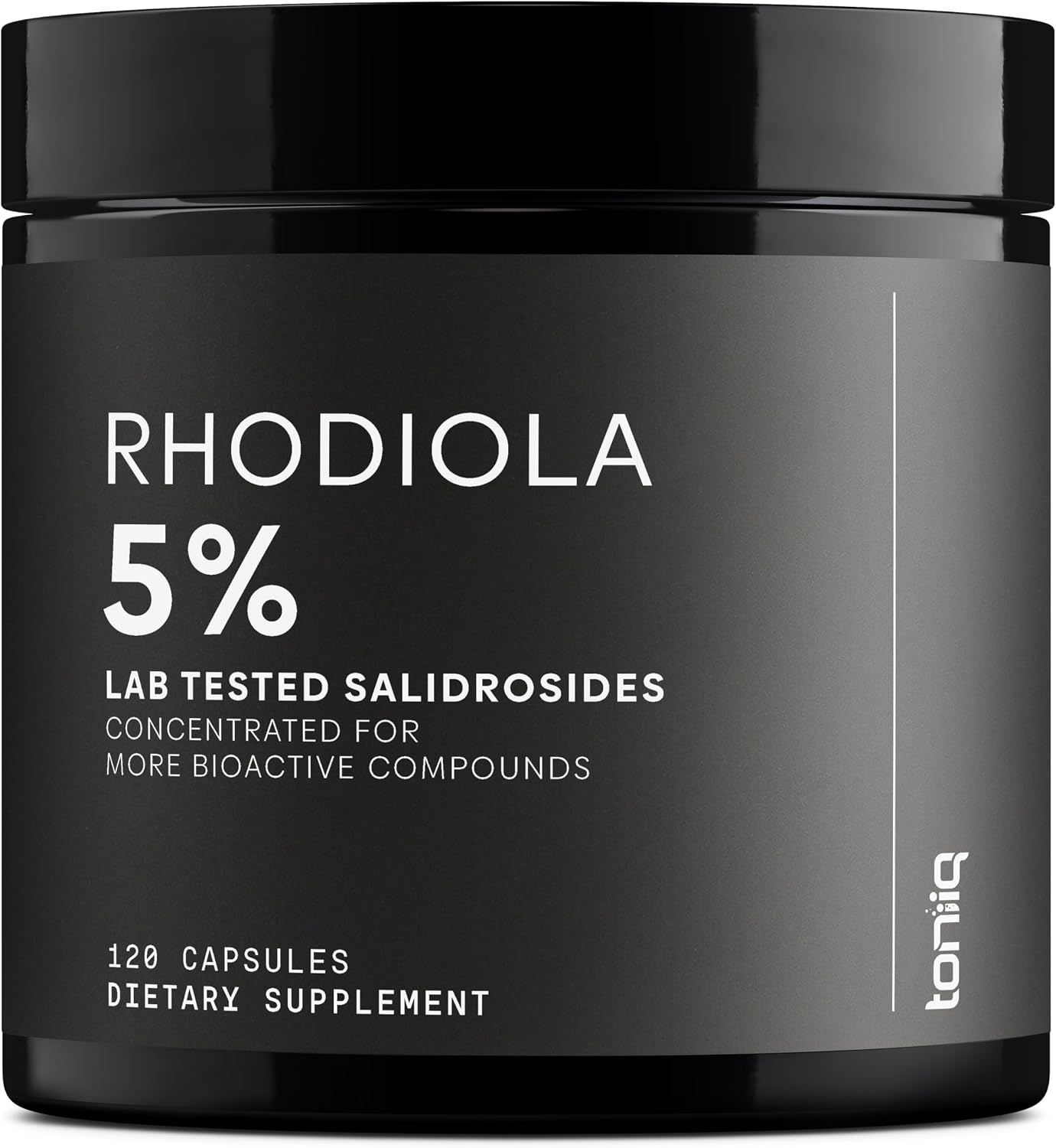 Toniiq Triple-Strength 600mg Rhodiola Rosea – 120 Capsules | 5% Salidroside Concentrated Extract - Highly Purified and Bioavailable