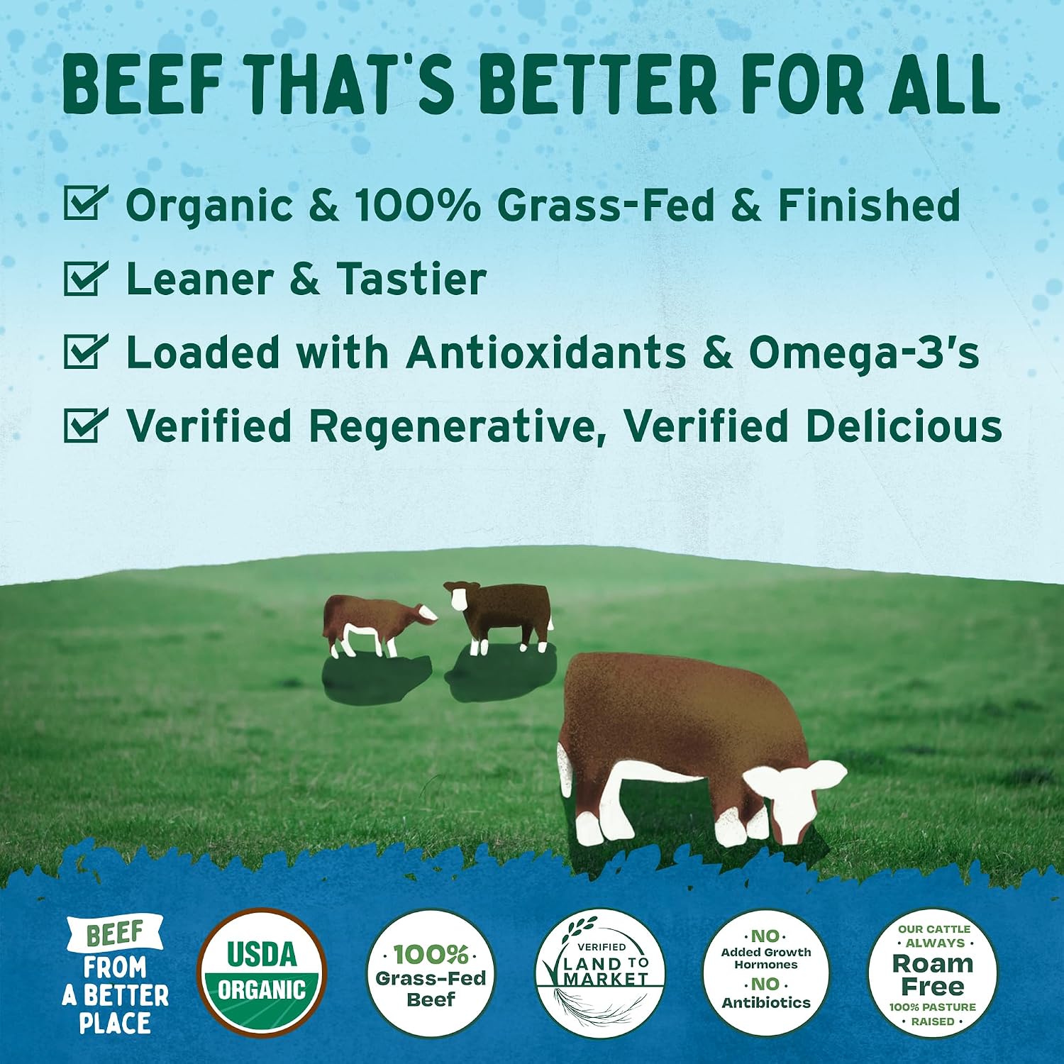 Verde Farms, Beef Ribeye Steak, Organic, Grass-Fed | 0.625 lbs.