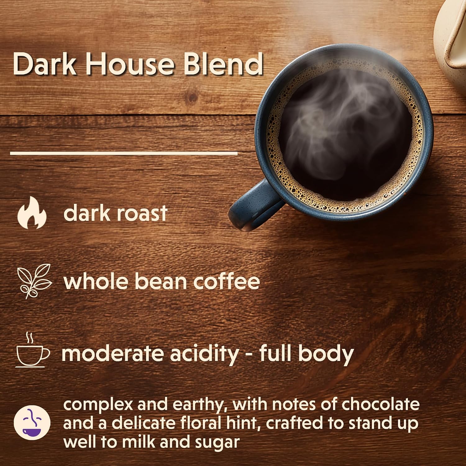 Coffee Bean Direct French Roast, Whole Bean, 5lb Bag | Dark Roast, Bold Blend