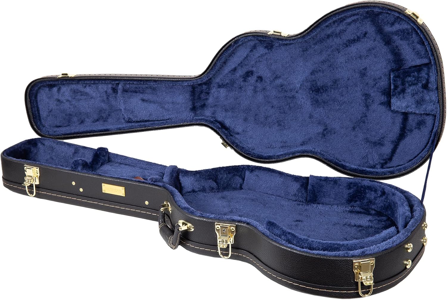 Crossrock Hardshell Arch Top wood case fits SG Electric Guitars-Black(CRW620SGBK)