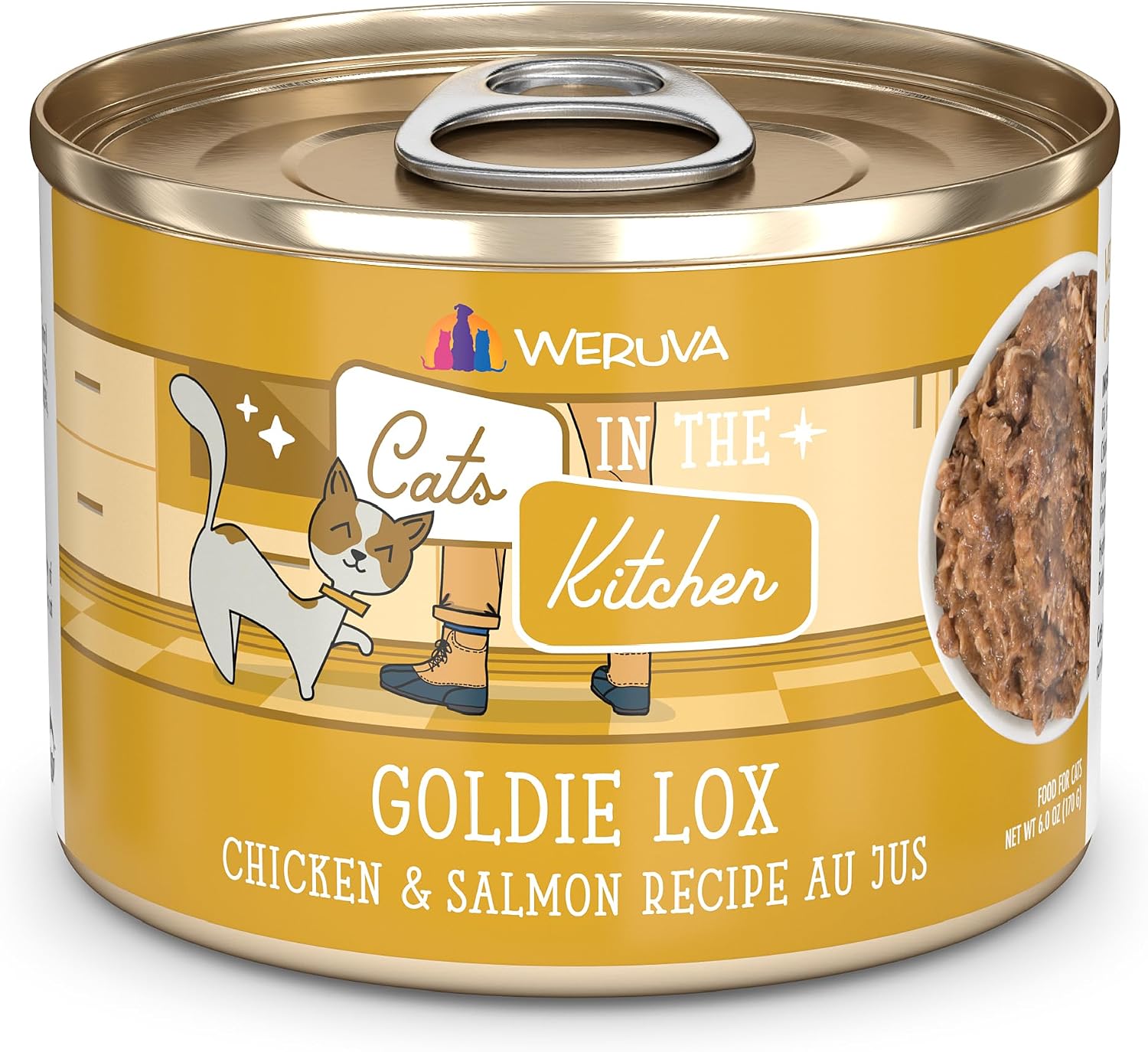 Weruva Cats in the Kitchen, Kitchen Cuties Variety Pack, Wet Cat Food, 3.2oz Can (Pack of 12)