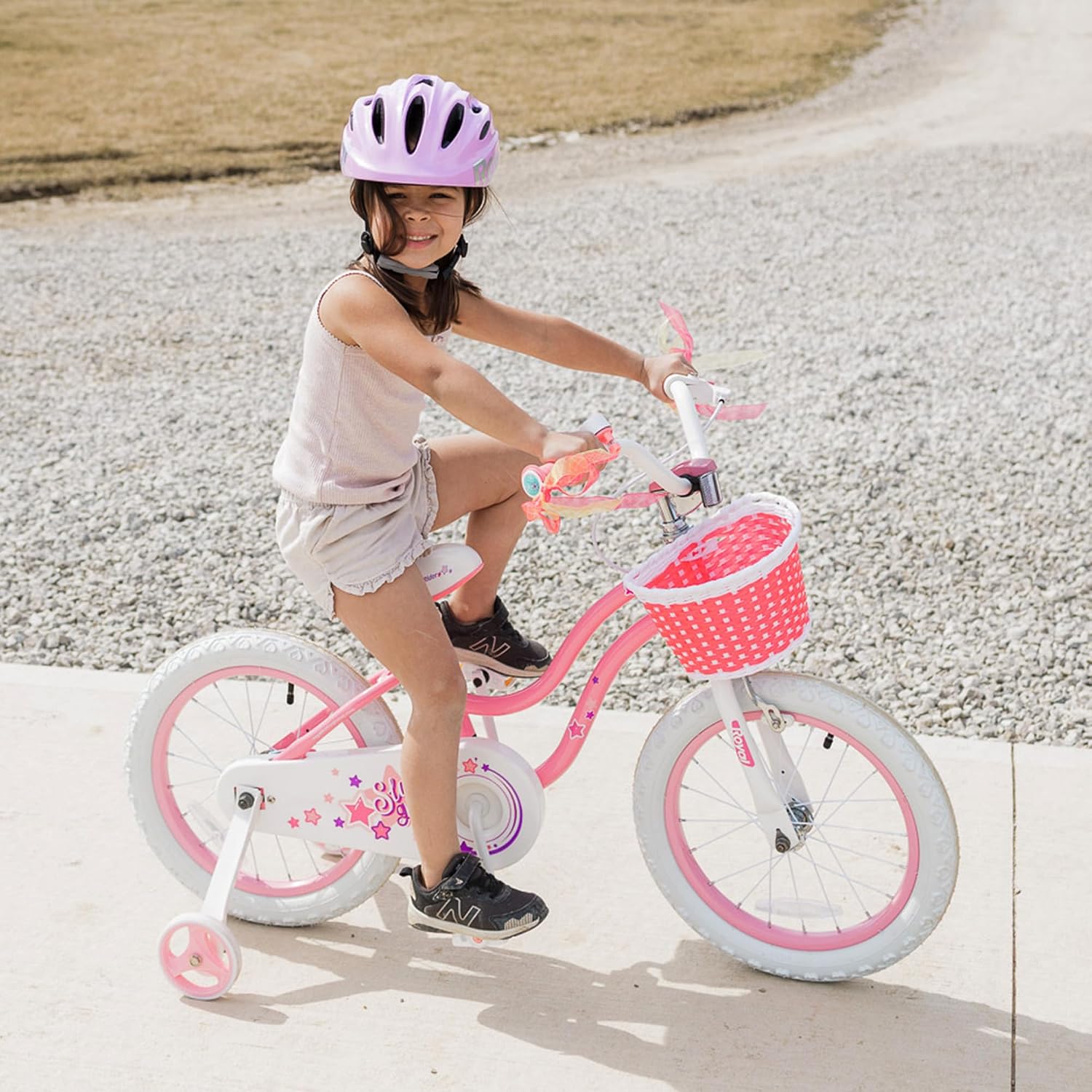 RoyalBaby Girls Bike Classic & EZ Kids Bike, Balance and Pedal Bicycle, 12 14 16 18 20 Inch Toddlers to Big Kids 3-10 Years