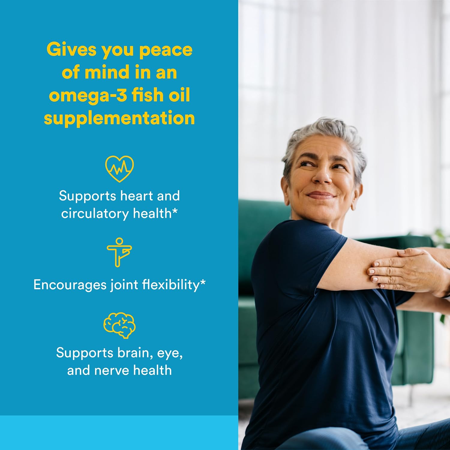 Natural Factors RxOmega-3 Ultra Strength - Dietary Supplement for Brain & Heart Health Support - Eye Health Supplement with EPA & DHA - Supplement with Omega-3 Fatty Acids - 150 Softgels (75 Servings)
