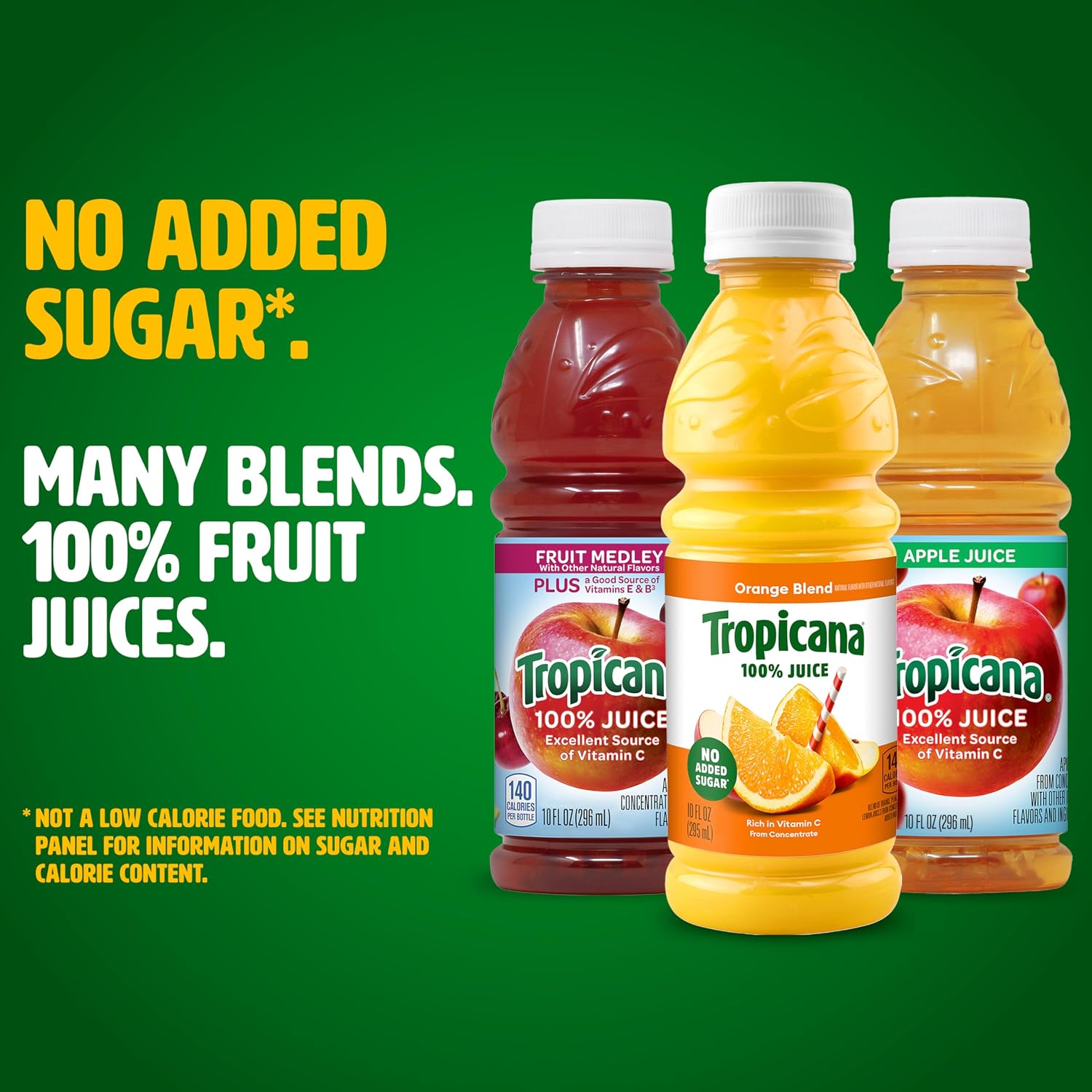 Tropicana Pineapple Peach Mango 100% Juice, 24-pack, 10 fl oz bottles