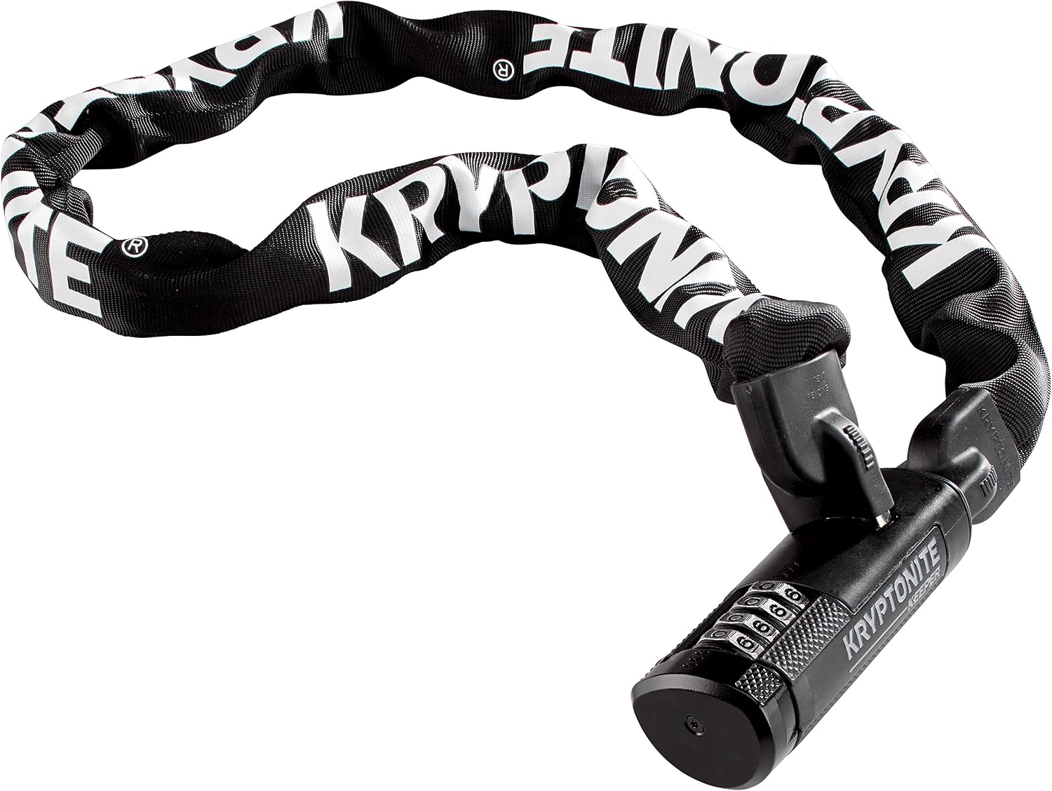 Kryptonite Keeper 712 Combo Bike Chain Lock, 4-Foot 7mm Steel Heavy Duty Anti-Theft Resettable Combination Chain for Bicycles, E-Bikes & Scooters