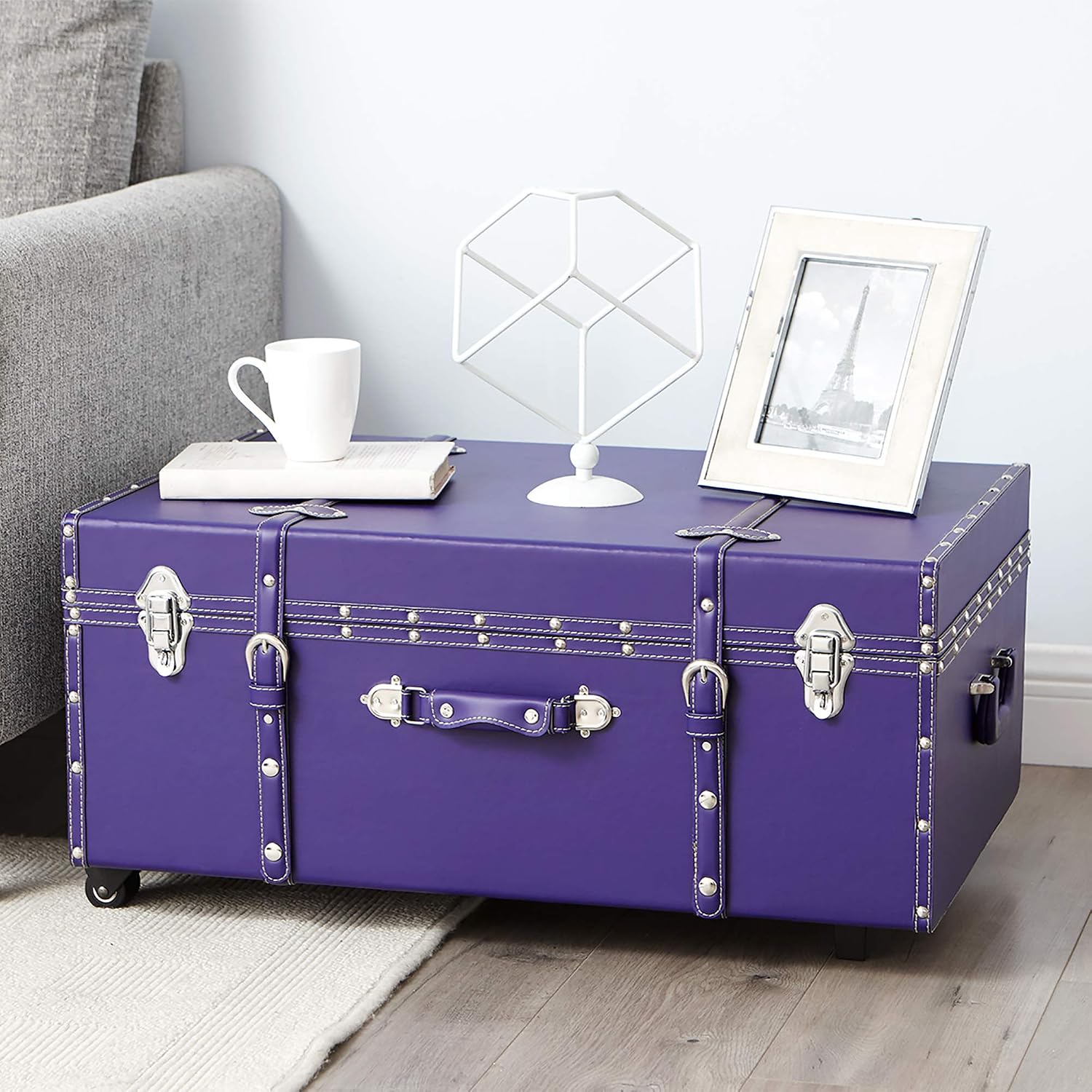 DormCo The Texture Brand Trunk - Plum - Large