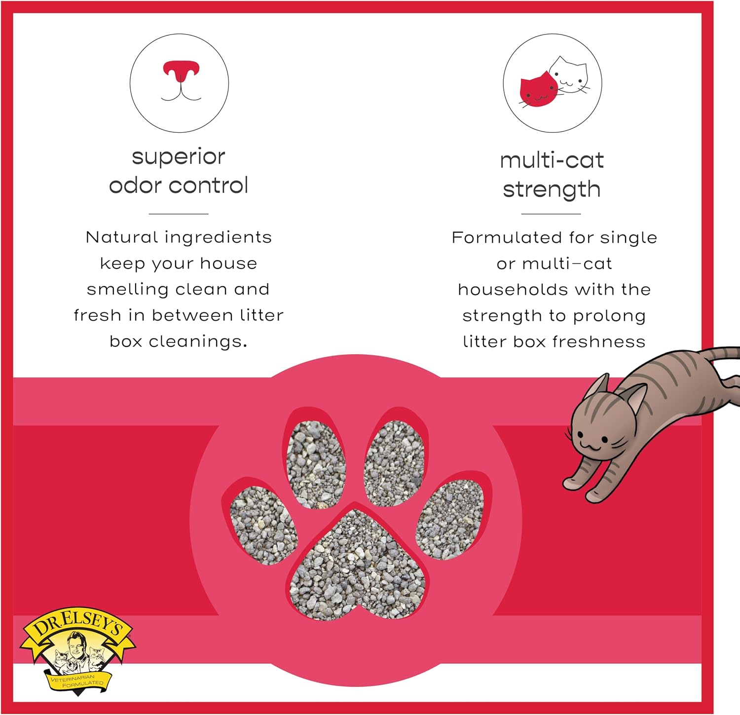 Dr. Elsey's Cat Attract Clumping Clay Cat Litter 40 lb. Bag