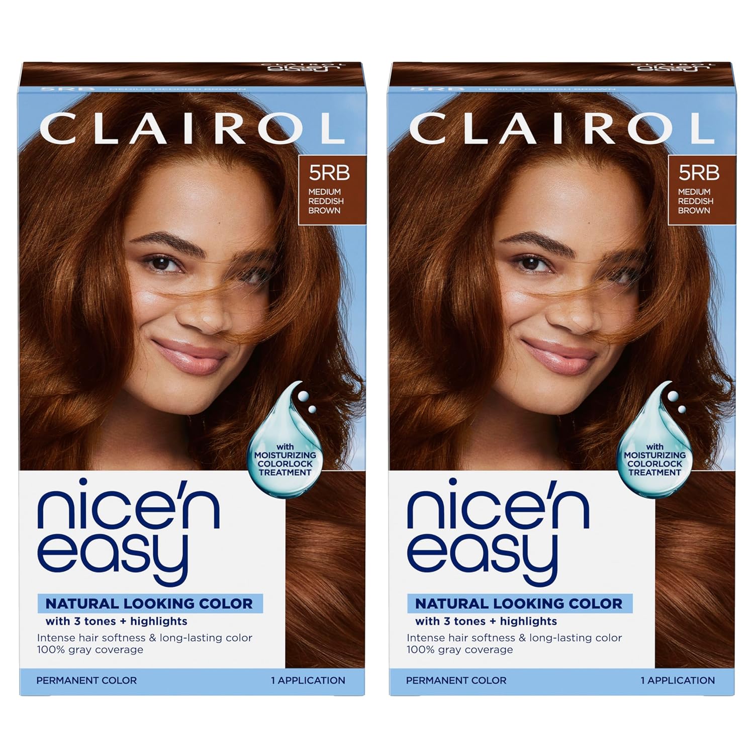 Clairol Nice'n Easy Permanent Hair Dye, 6A Light Ash Brown | Pack of 3