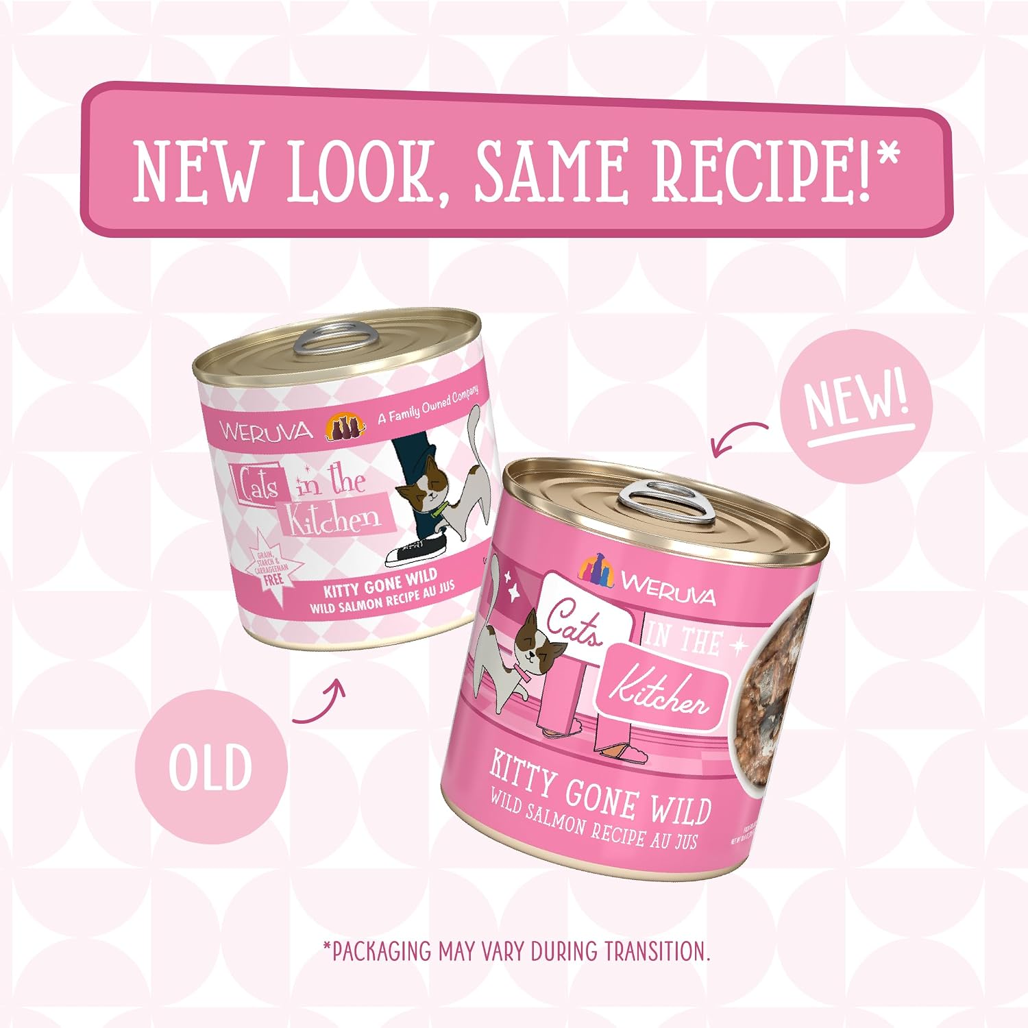 Weruva Cats in the Kitchen, Kitchen Cuties Variety Pack, Wet Cat Food, 3.2oz Can (Pack of 12)