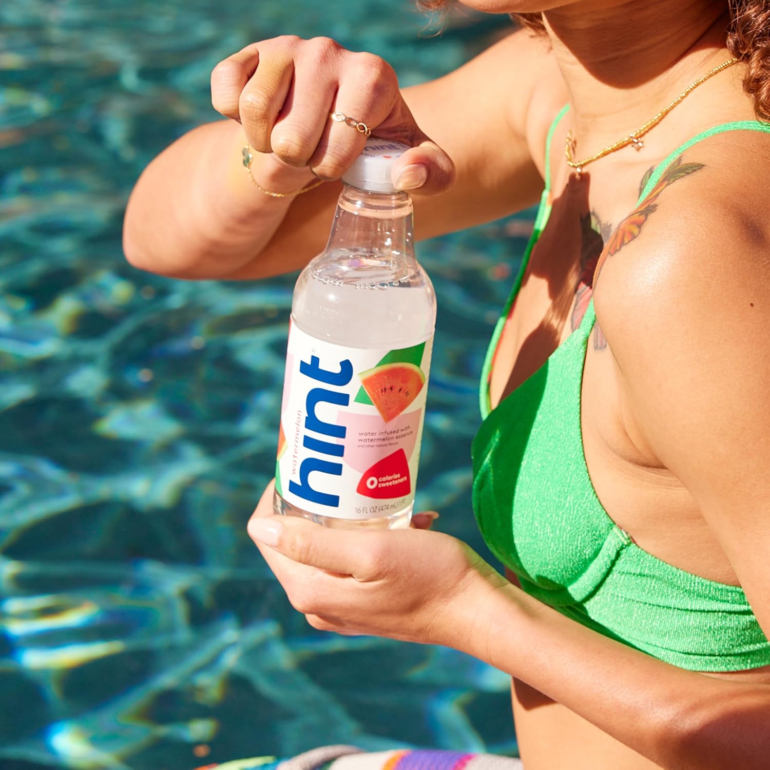 Hint Flavored Water Zero Sugar 0 Calories - Crisp Apple 16 FL oz, 12 pack | Crisp, refreshing water, fruit flavors. 0 calories, 0 sugar, 0 sweeteners. Hydration for wellness. Gluten-free, Kosher, Vegan