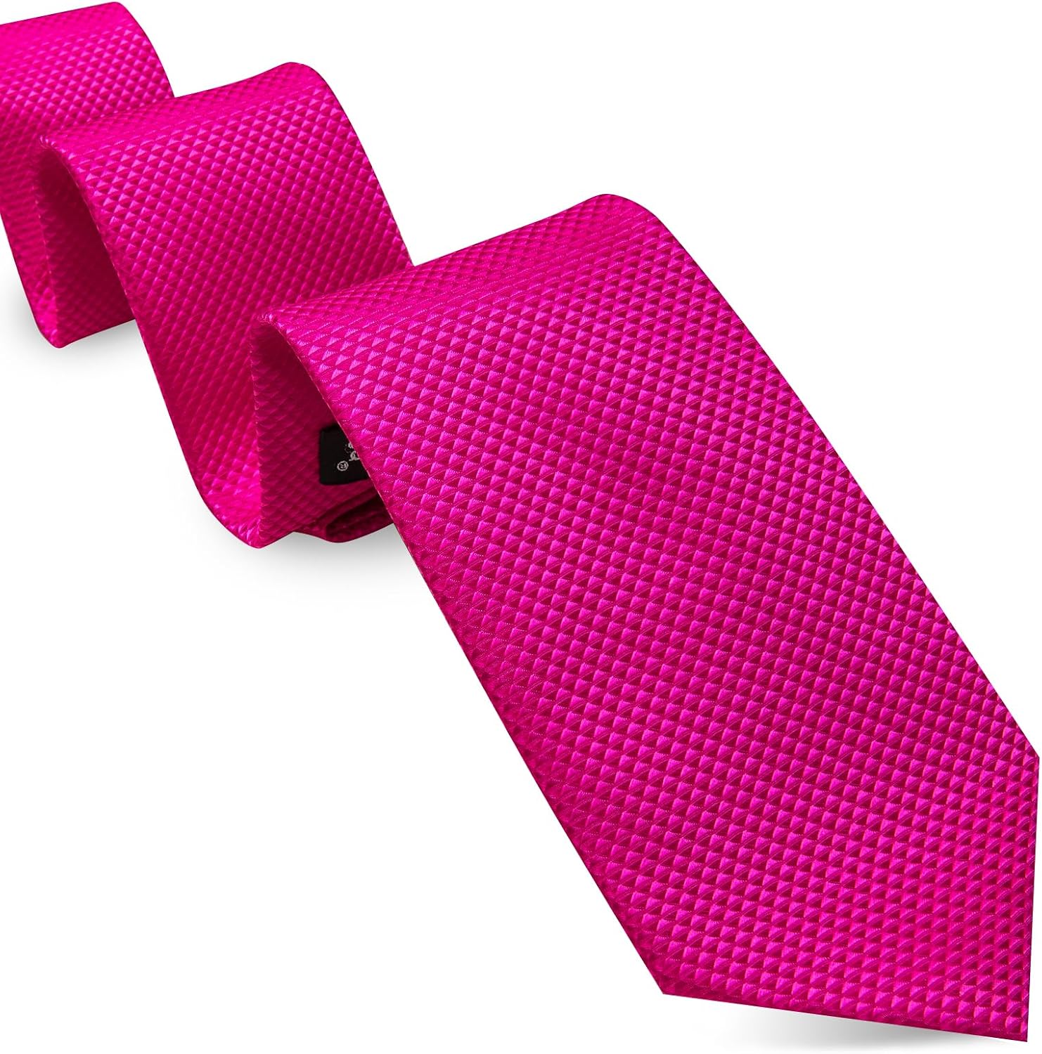 Barry.Wang Plaid Ties for Men Silk Necktie Handkerchief Cuff Links Set