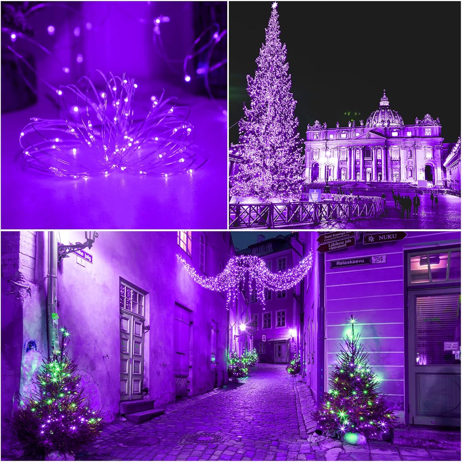 Solar Fairy String Lights, Cool White, 100Led, Outdoor Waterproof